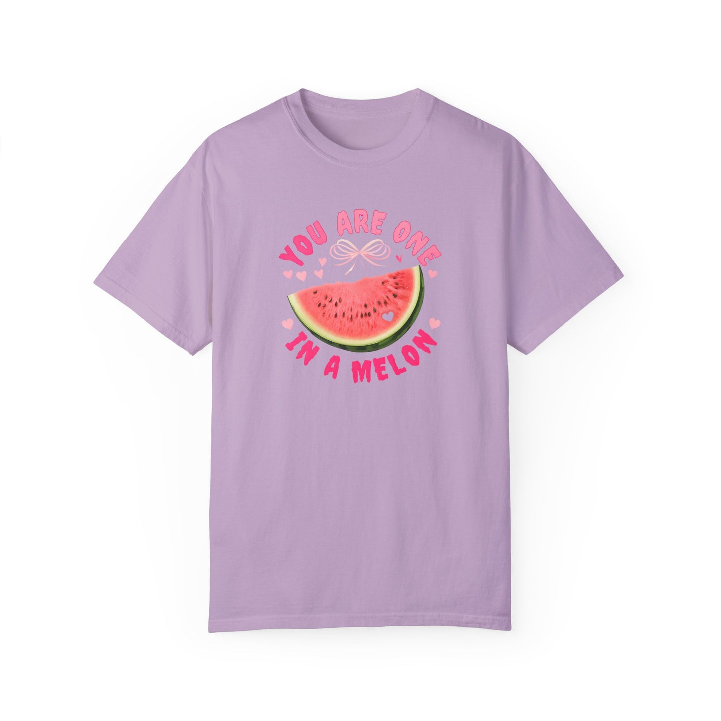 You Are One in a Melon Unisex Garment-Dyed T-Shirt - Fun Summer Tee for Fruit Lovers