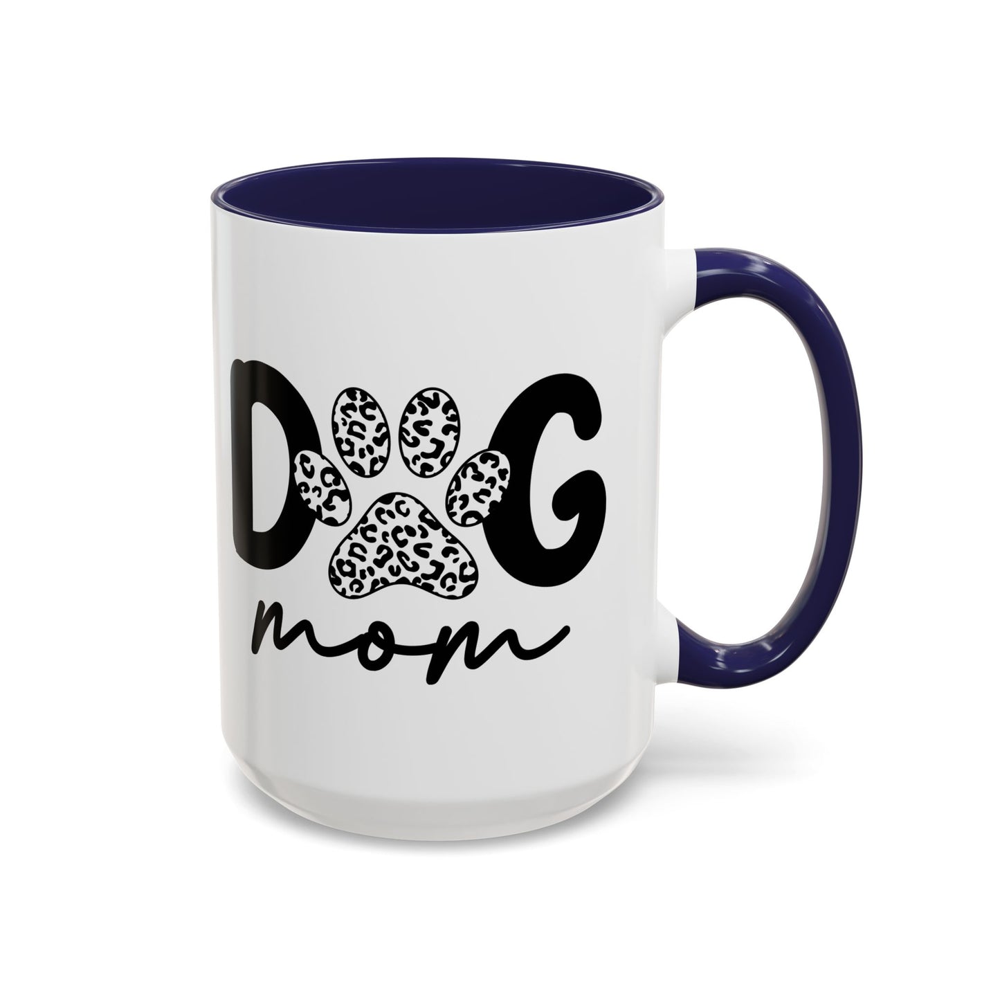 Dog Mom Accent 15oz Coffee Mug - Perfect Gift for Pet Lovers