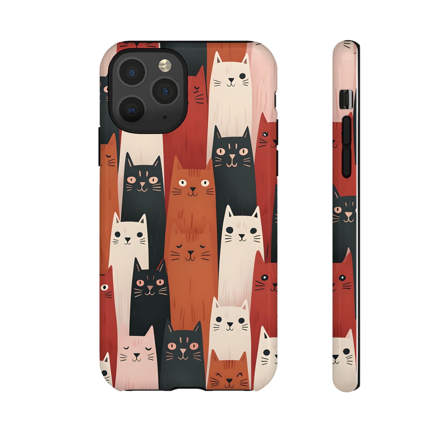 Playful Cat Phone Case - Tough & Stylish Purrfect for Cat Lovers