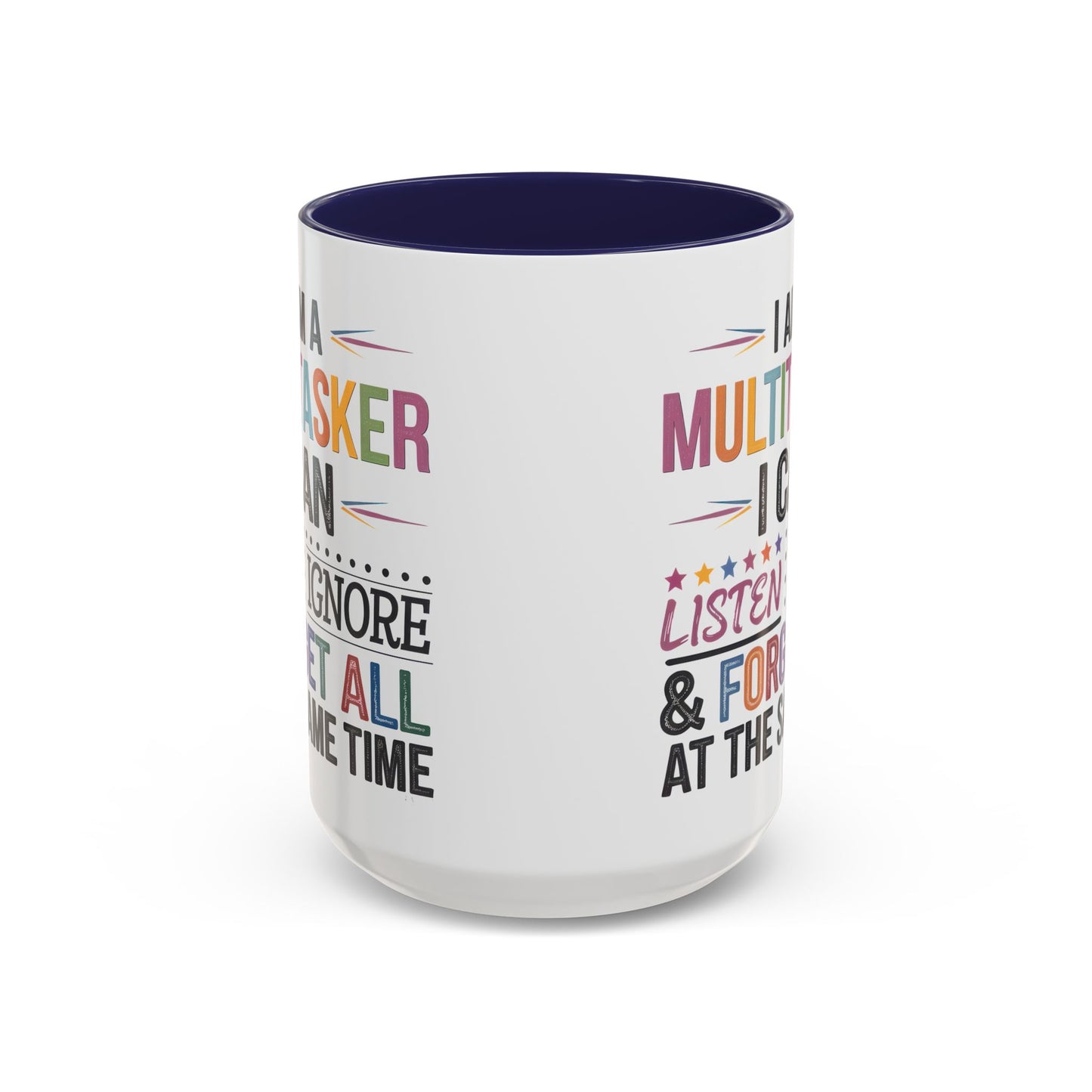Multitasker Coffee 15oz Mug - Fun Accent Mug for Busy Beverages