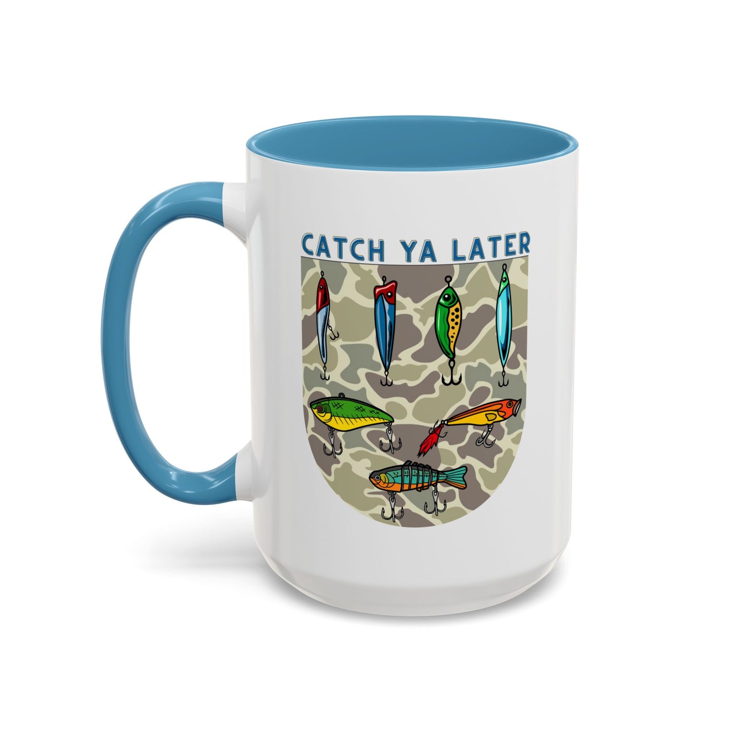 Catch Ya Later Fishing 15oz Mug - Fun Accent Coffee Mug for Anglers