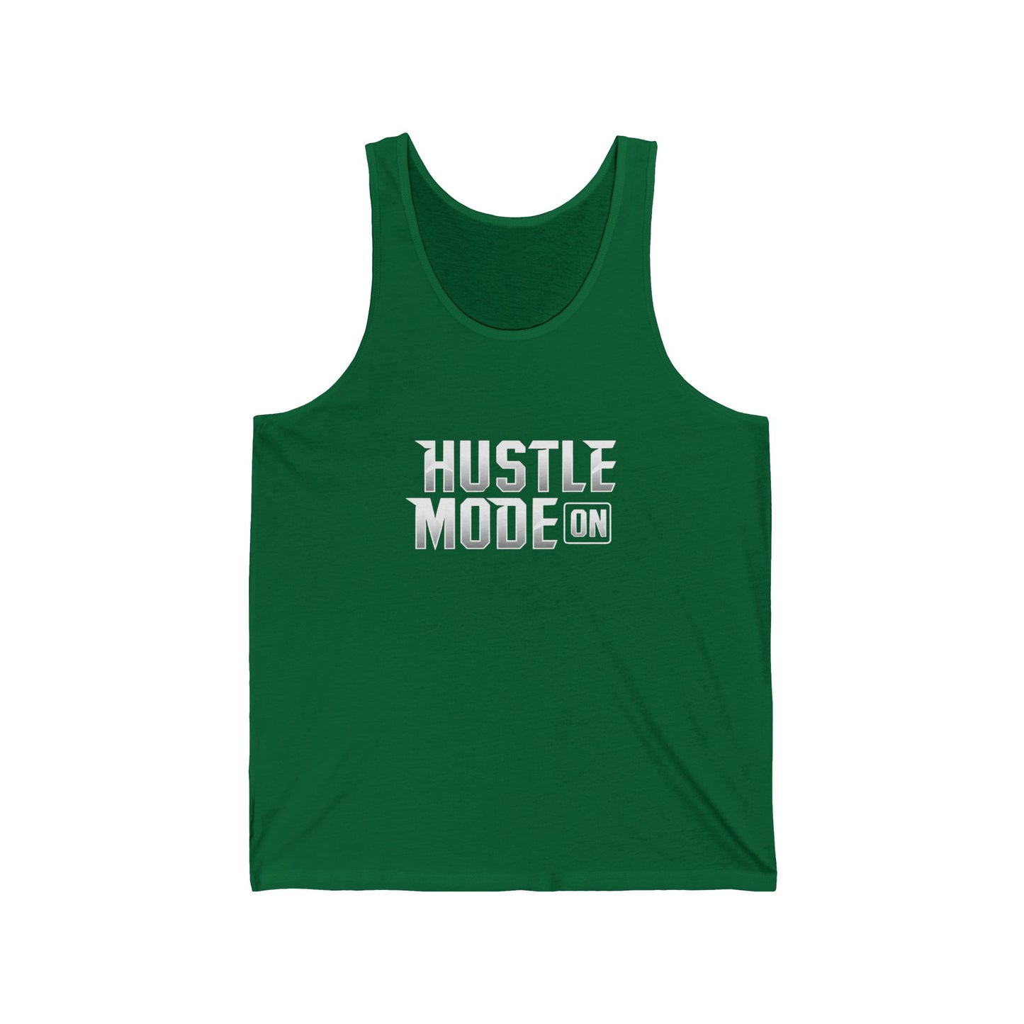 Hustle Mode On Unisex Jersey Tank - Motivational Workout Shirt