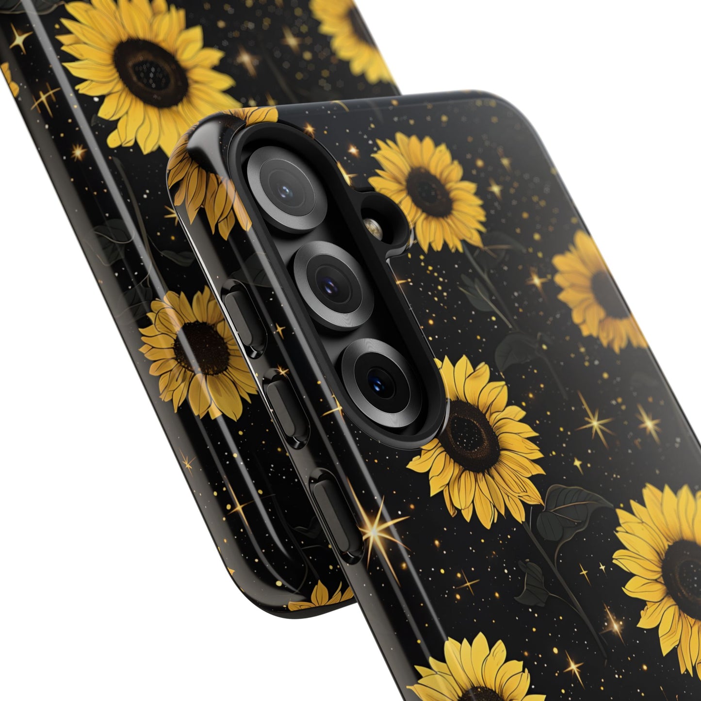 Sunflower Galaxy Tough Case - Durable Phone Cover with Floral Design