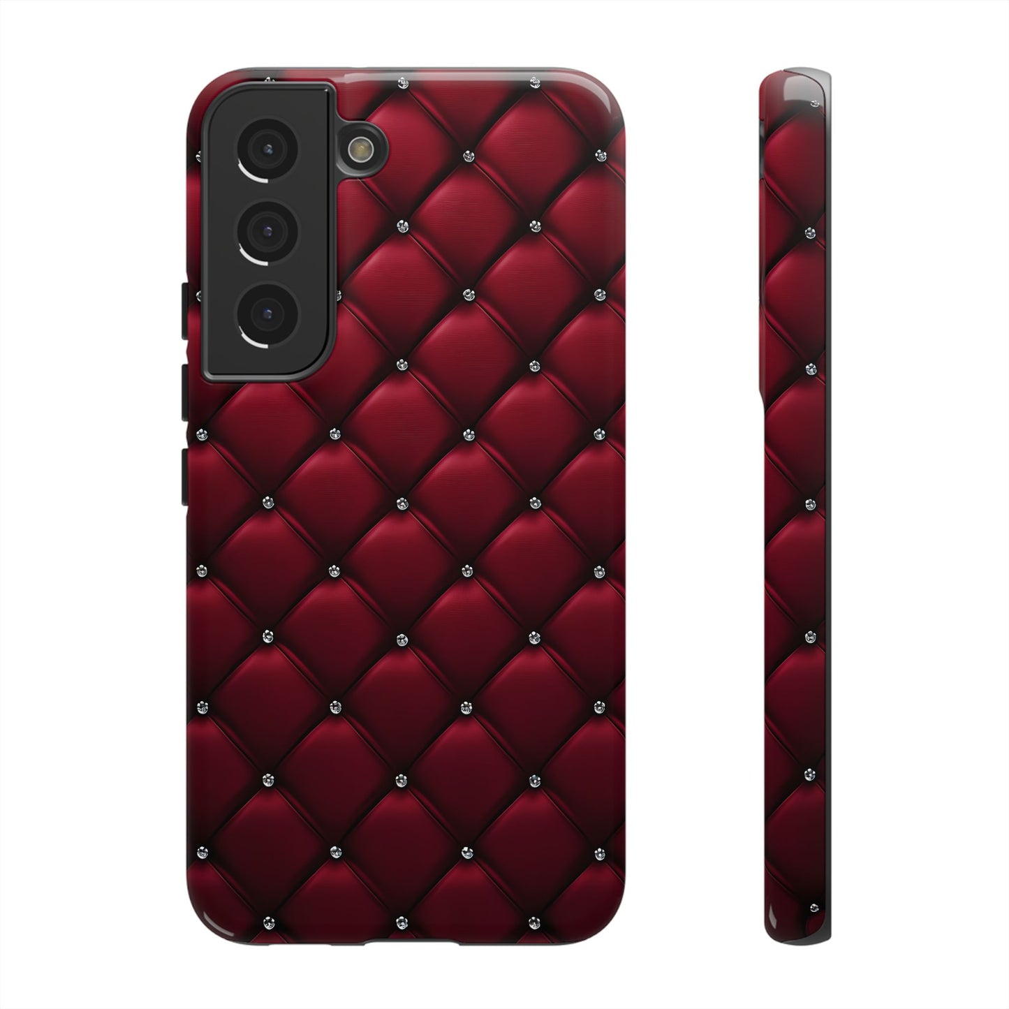 Luxurious Red Leather Phone Case – Stylish Protection for Your Device