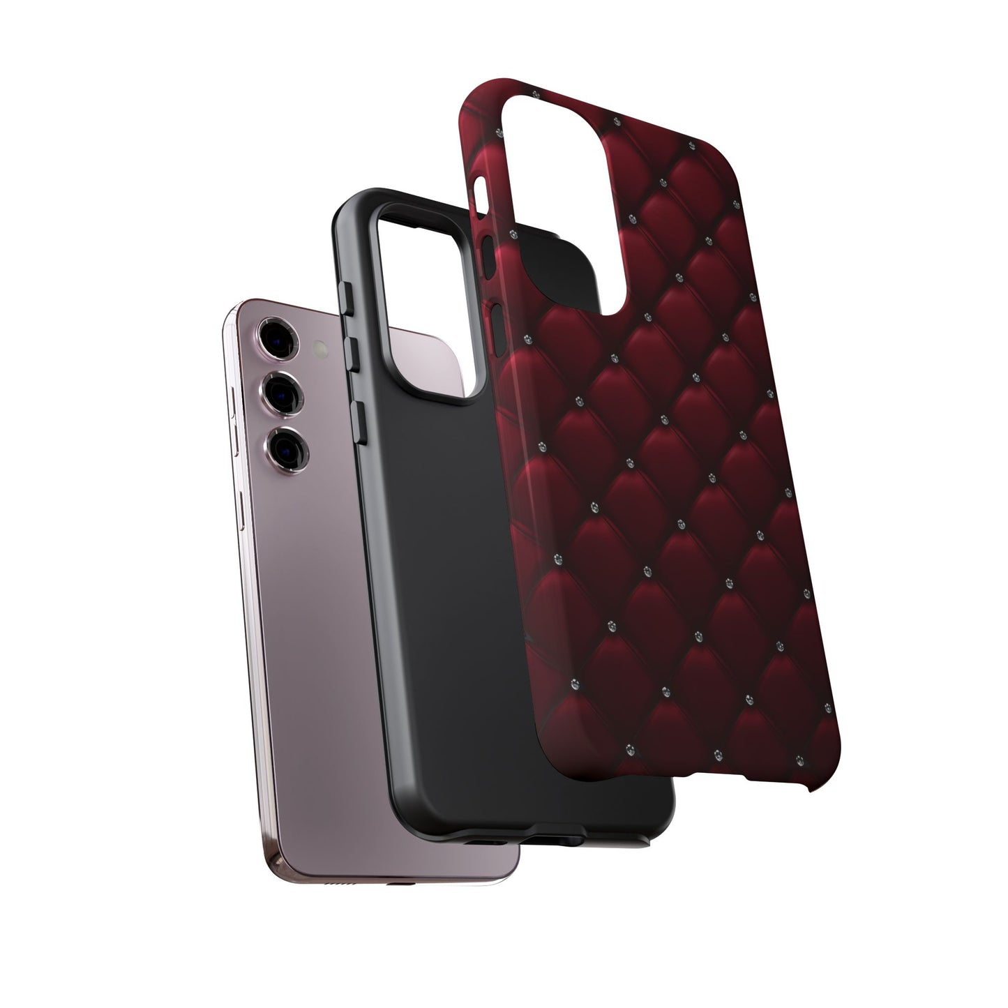 Luxurious Red Leather Phone Case – Stylish Protection for Your Device