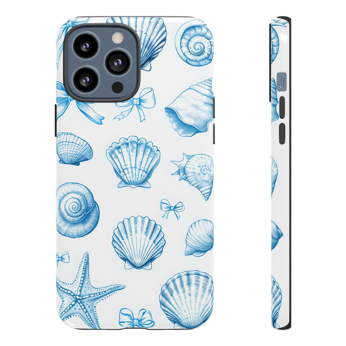 Coquette-Coastal Ocean-Themed Phone Case - Seashell and Starfish Design