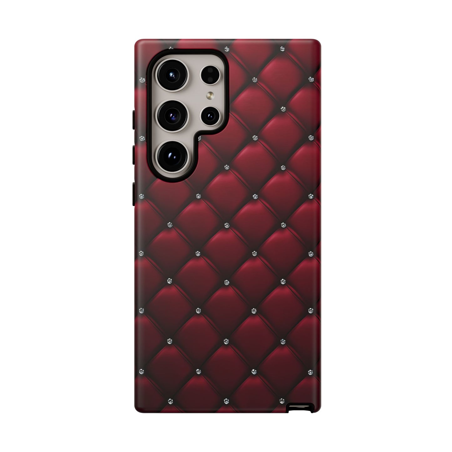 Luxurious Red Leather Phone Case – Stylish Protection for Your Device