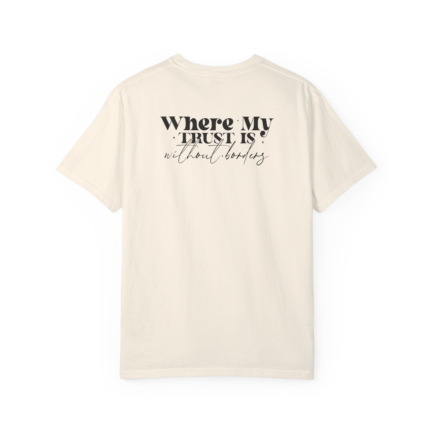 Inspirational Unisex Garment-Dyed T-Shirt - 'Spirit Lead Me' & 'Where My Trust Is'