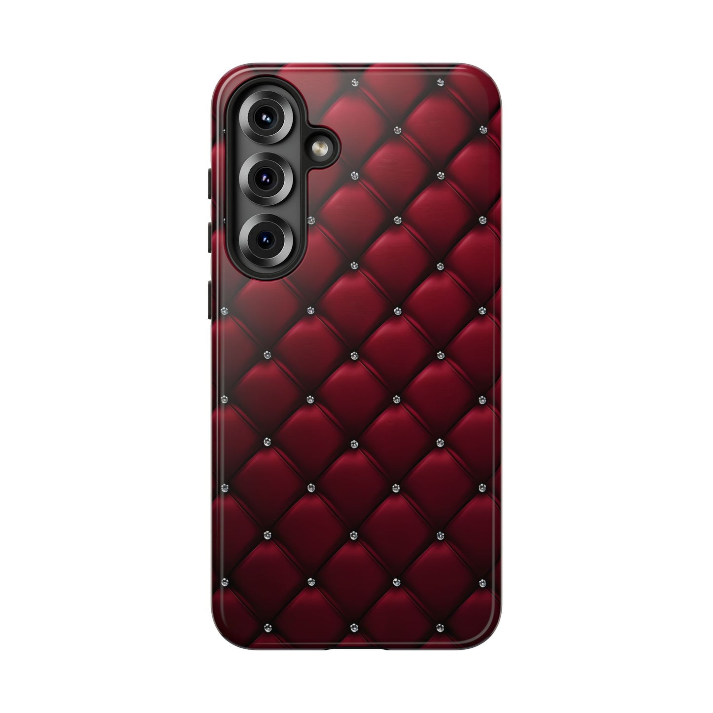 Luxurious Red Leather Phone Case – Stylish Protection for Your Device