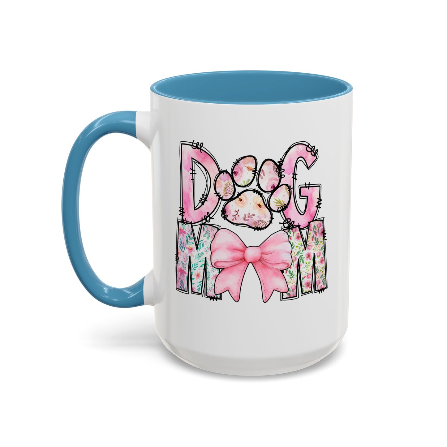 Dog Mom Accent 15oz Coffee Mug - Perfect Gift for Pet Lovers