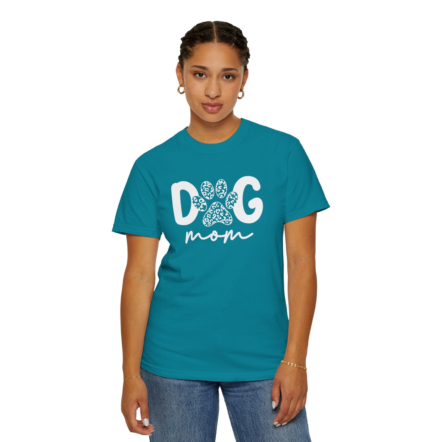 Dog Mom Unisex Garment-Dyed T-Shirt | Cute Pet Lover Tee