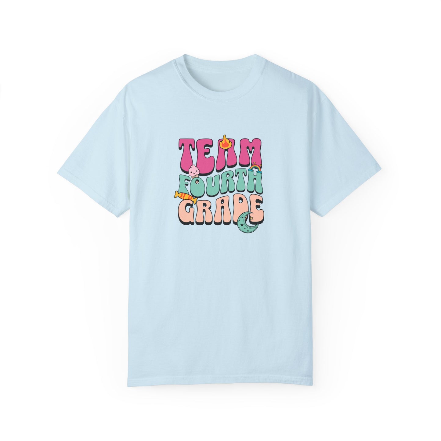 PERSONALIZED! Team Fourth Grade T-Shirt | Unisex Garment-Dyed Tee for Kids