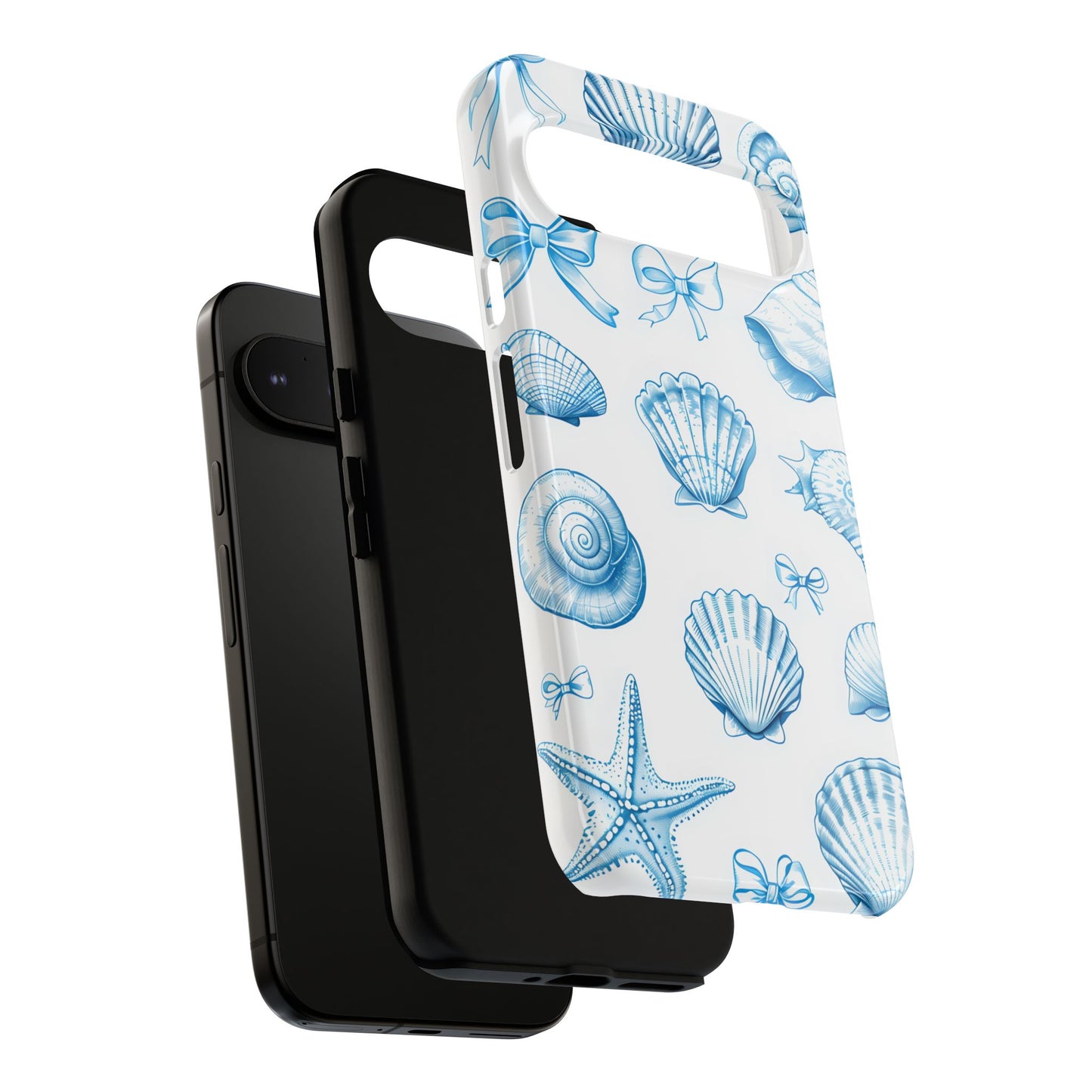 Coquette-Coastal Ocean-Themed Phone Case - Seashell and Starfish Design