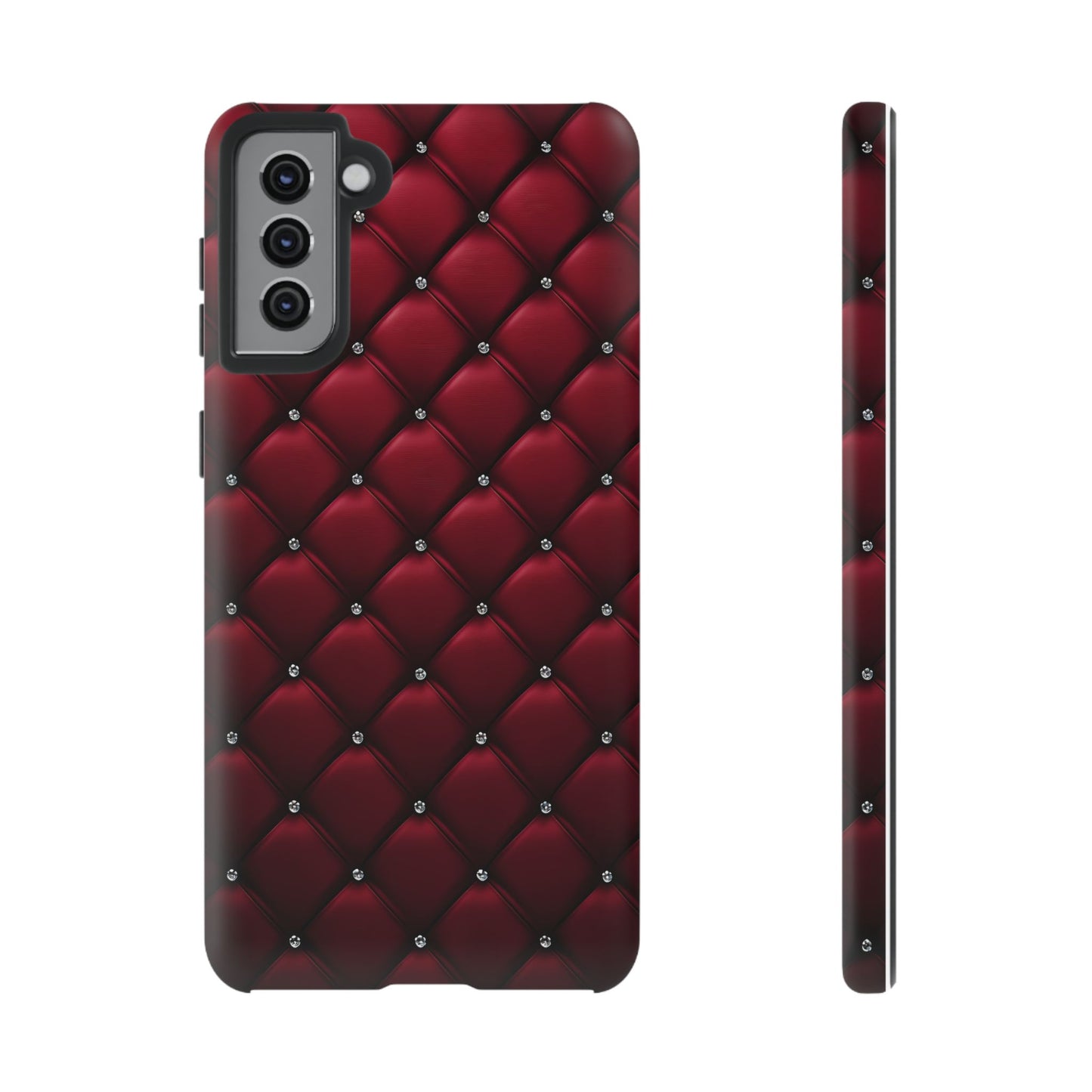 Luxurious Red Leather Phone Case – Stylish Protection for Your Device