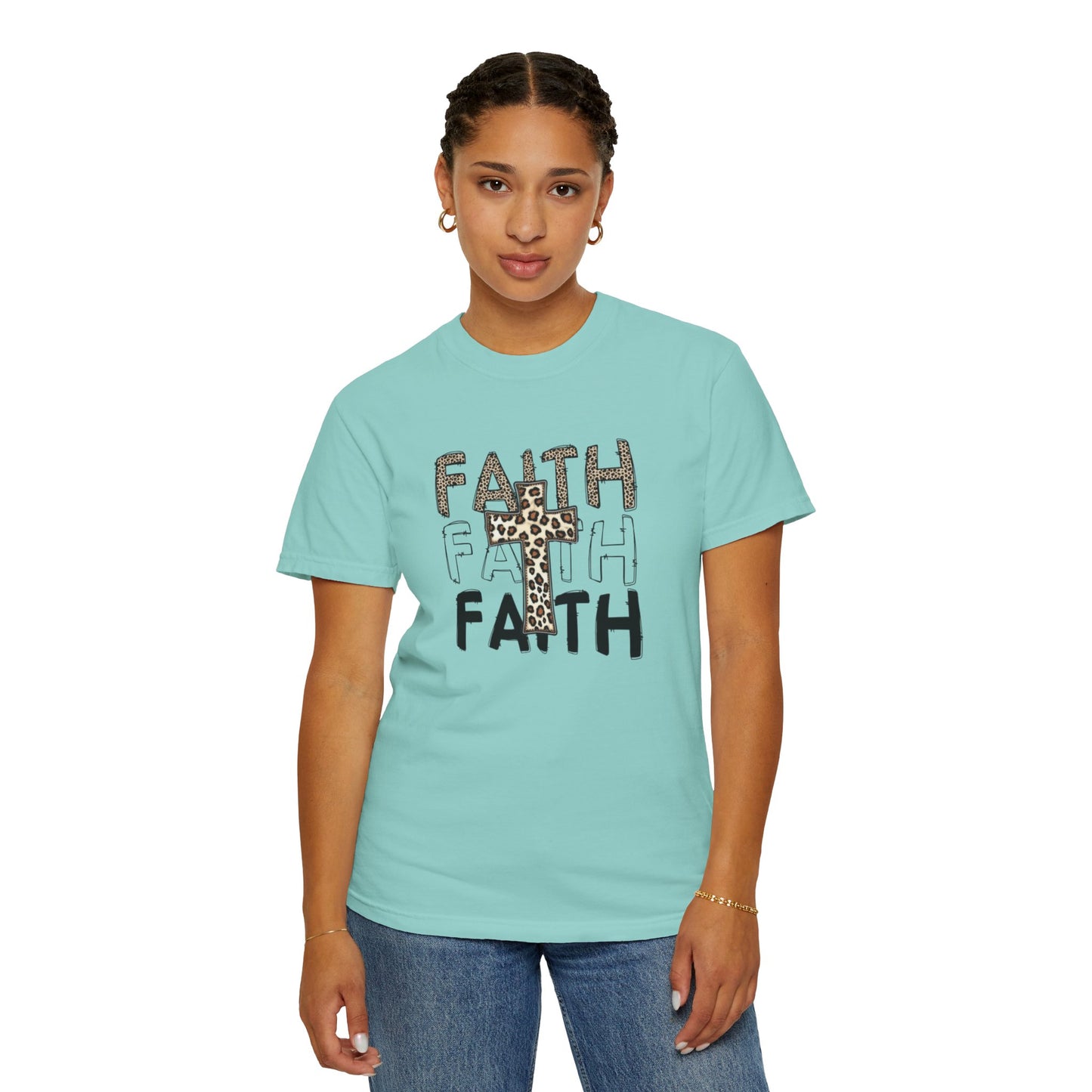 Unisex Faith Graphic T-Shirt - Giraffe Print Design for Inspirational Style