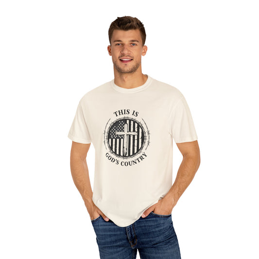 Unisex God’s Country Graphic T-Shirt - Patriotic Design