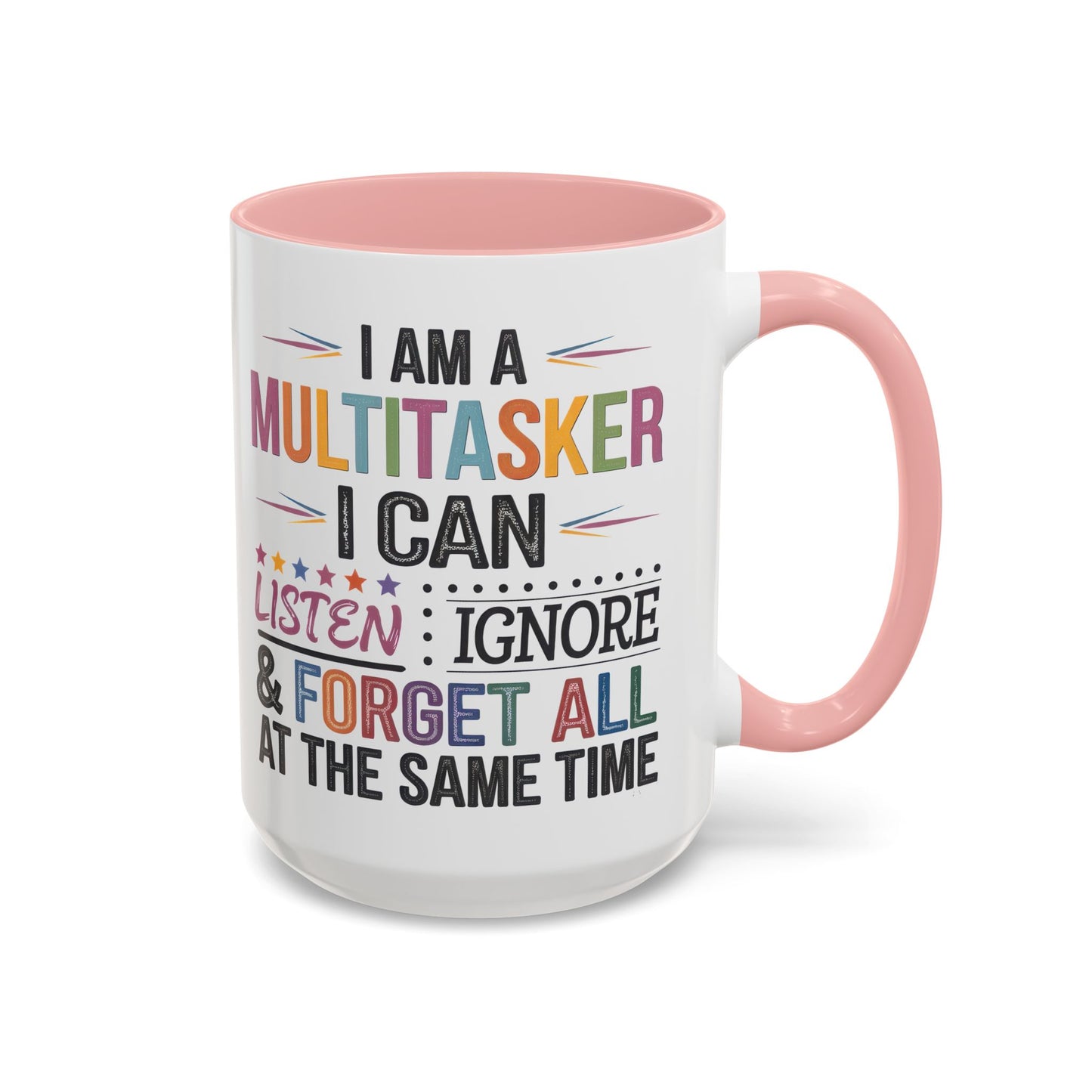 Multitasker Coffee 15oz Mug - Fun Accent Mug for Busy Beverages