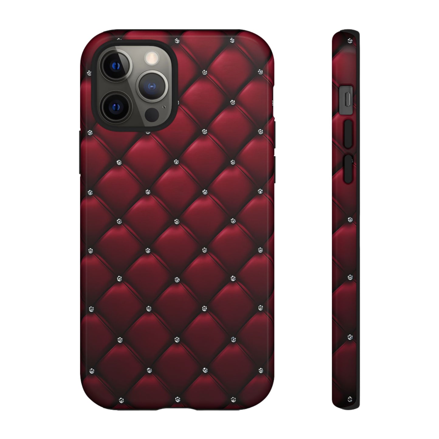Luxurious Red Leather Phone Case – Stylish Protection for Your Device