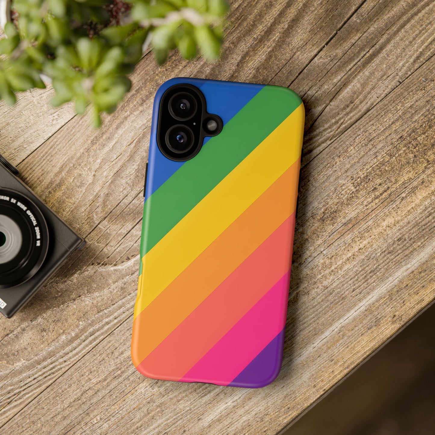 Vibrant Rainbow Phone Case - Tough & Stylish