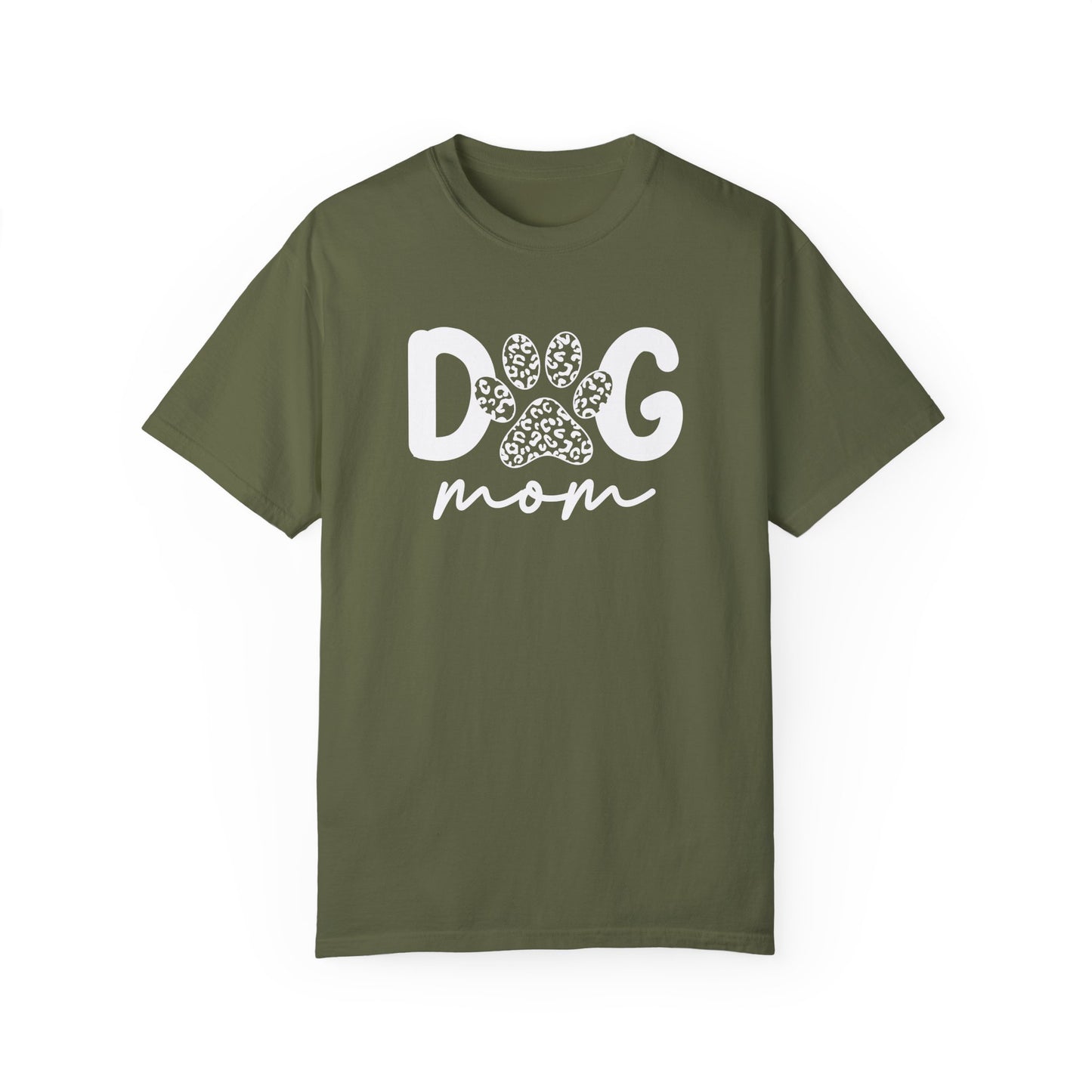 Dog Mom Unisex Garment-Dyed T-Shirt | Cute Pet Lover Tee