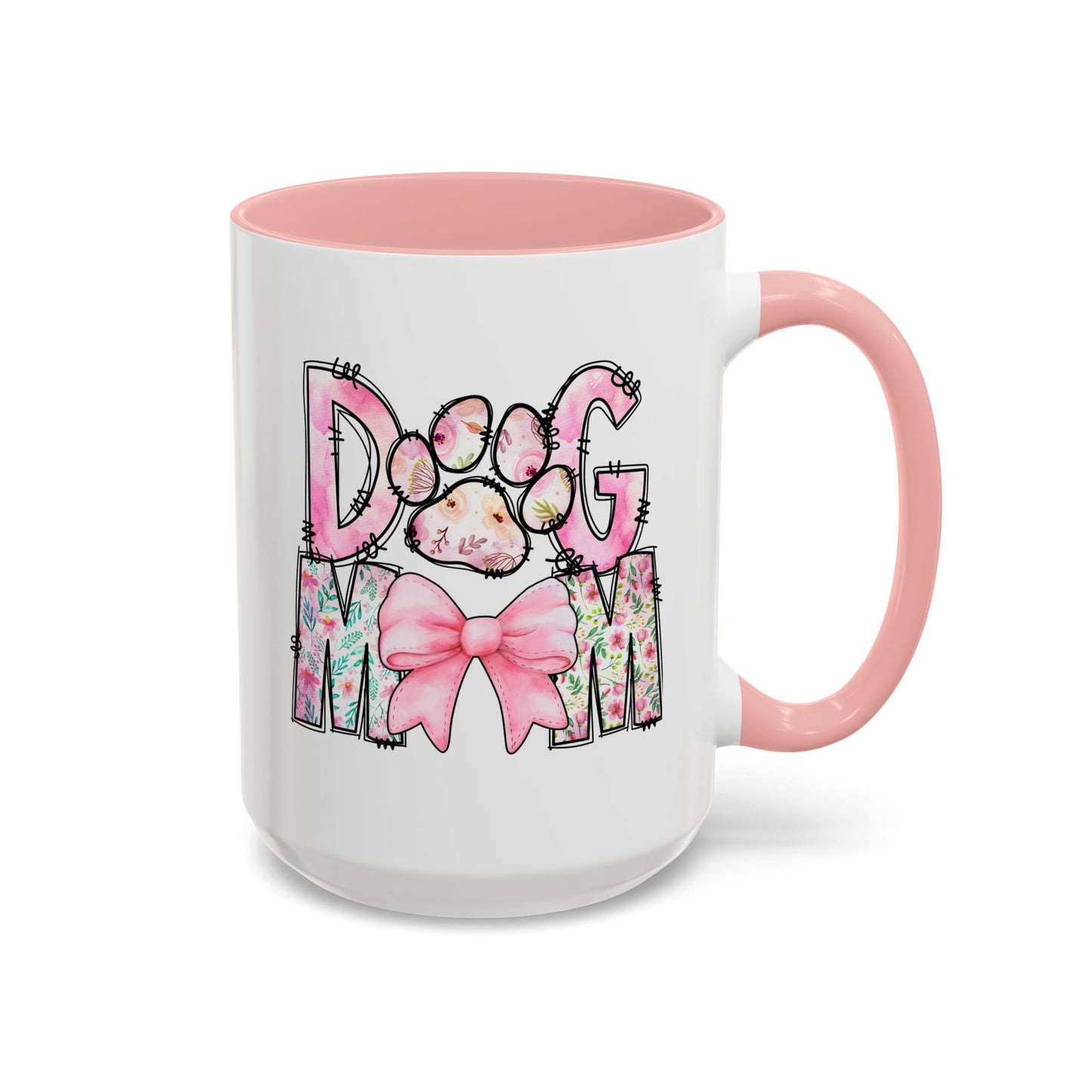 Dog Mom Accent 15oz Coffee Mug - Perfect Gift for Pet Lovers