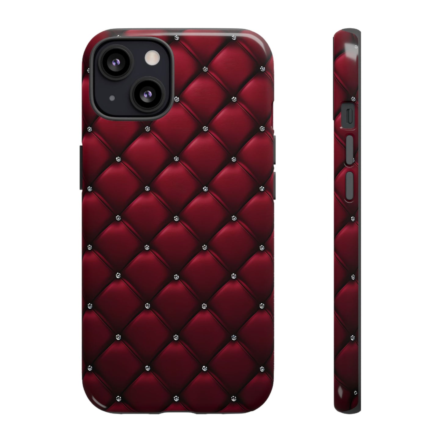 Luxurious Red Leather Phone Case – Stylish Protection for Your Device
