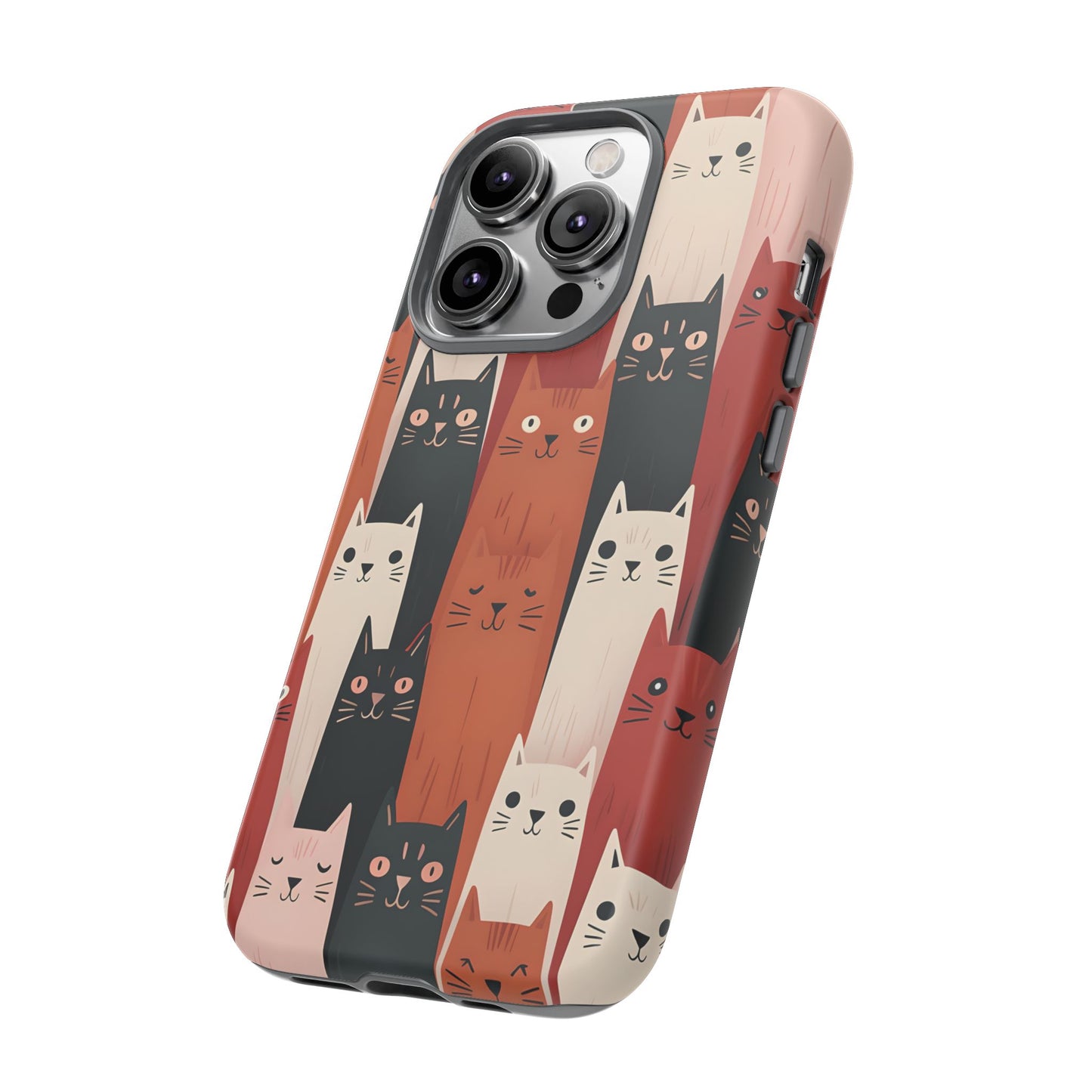 Playful Cat Phone Case - Tough & Stylish Purrfect for Cat Lovers