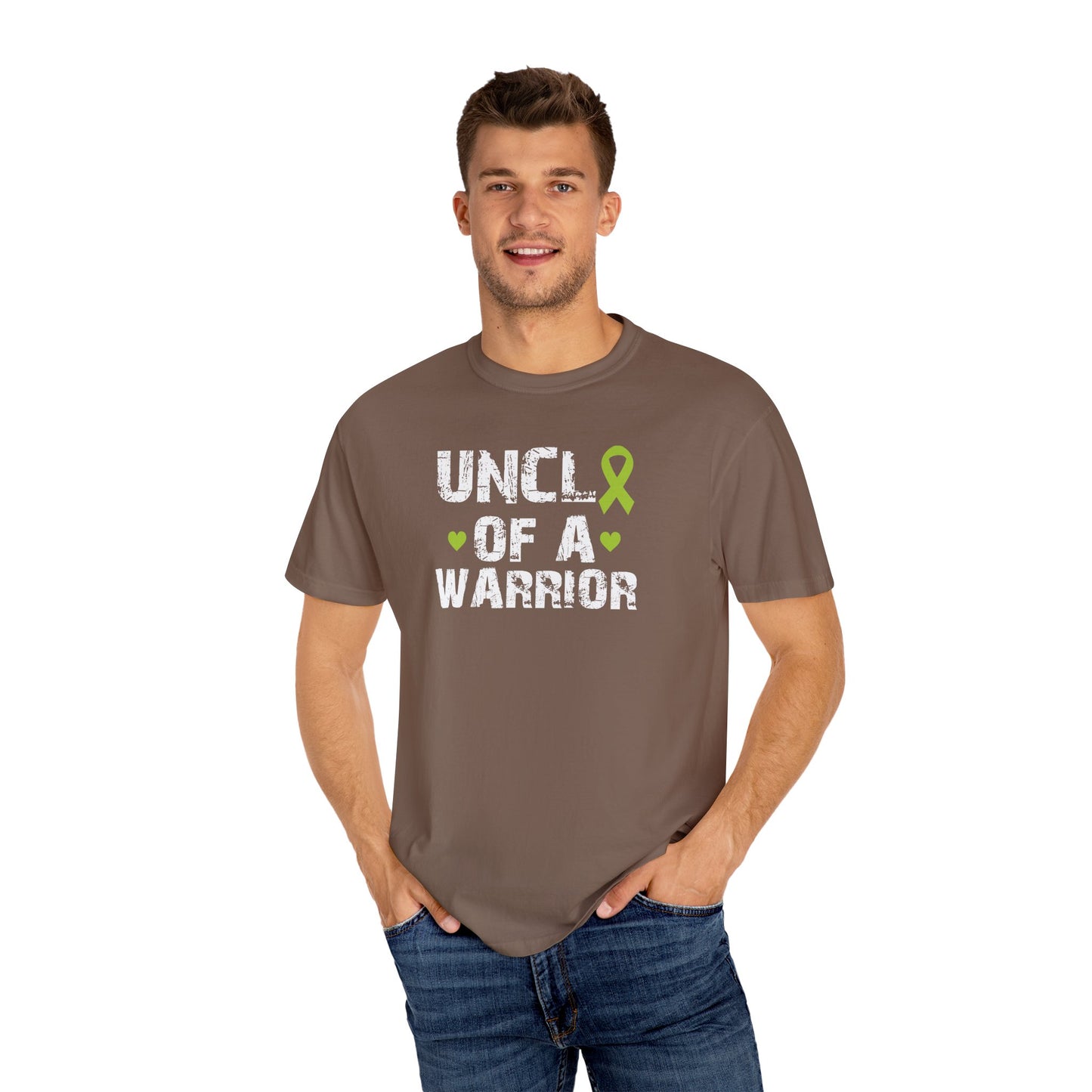 Uncle of a Warrior T-Shirt | Garment-Dyed Comfort Tee, Gift for Family, Supportive Apparel for Awareness Events, Relaxed Fit