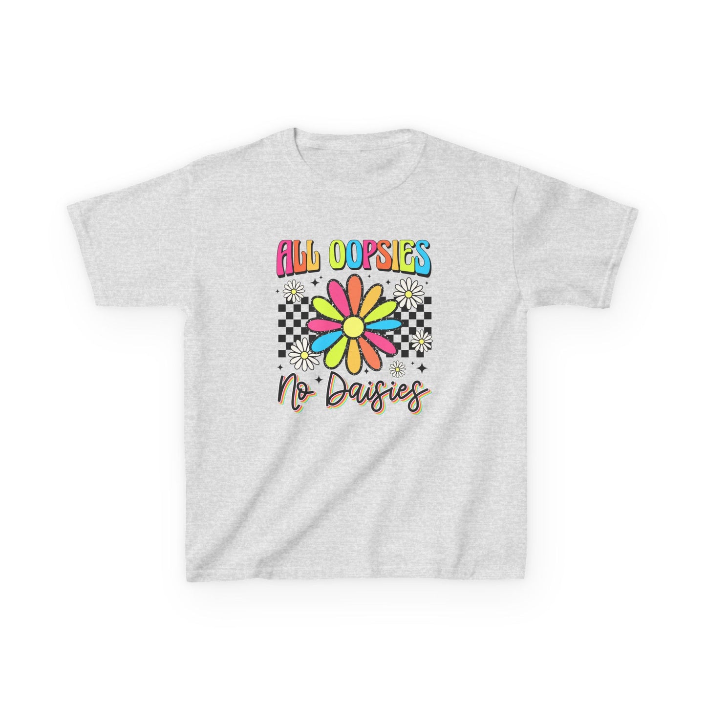 Colorful Kids Tee - 'All Oopsies No Daisies'