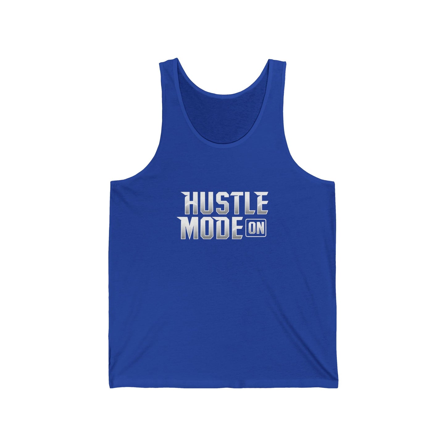 Hustle Mode On Unisex Jersey Tank - Motivational Workout Shirt