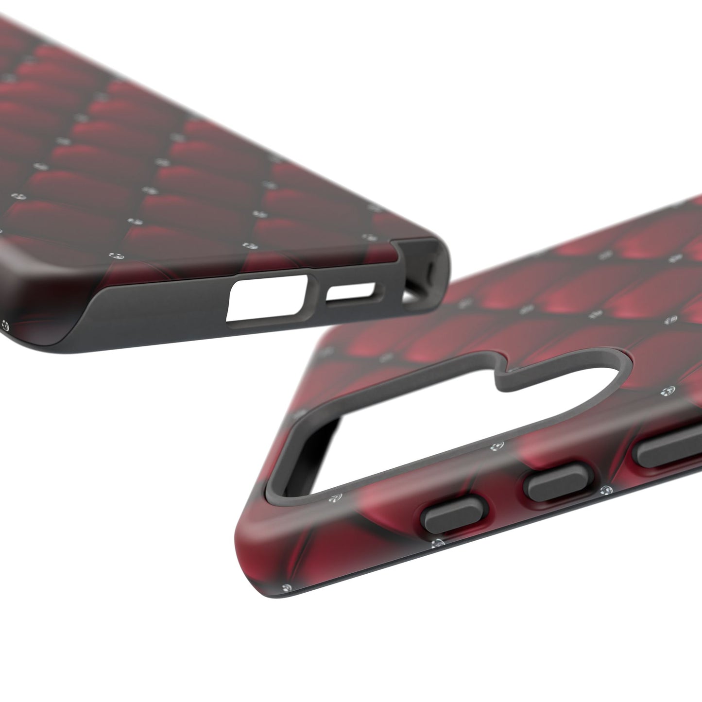 Luxurious Red Leather Phone Case – Stylish Protection for Your Device
