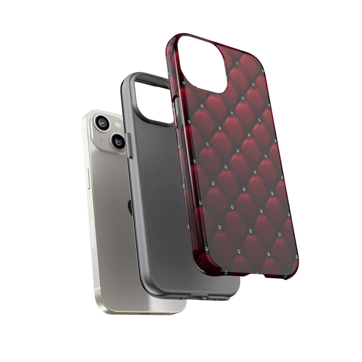 Luxurious Red Leather Phone Case – Stylish Protection for Your Device