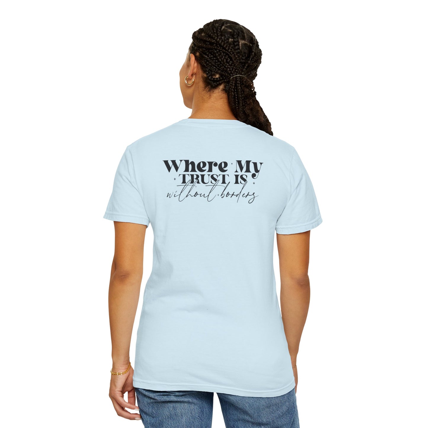 Inspirational Unisex Garment-Dyed T-Shirt - 'Spirit Lead Me' & 'Where My Trust Is'