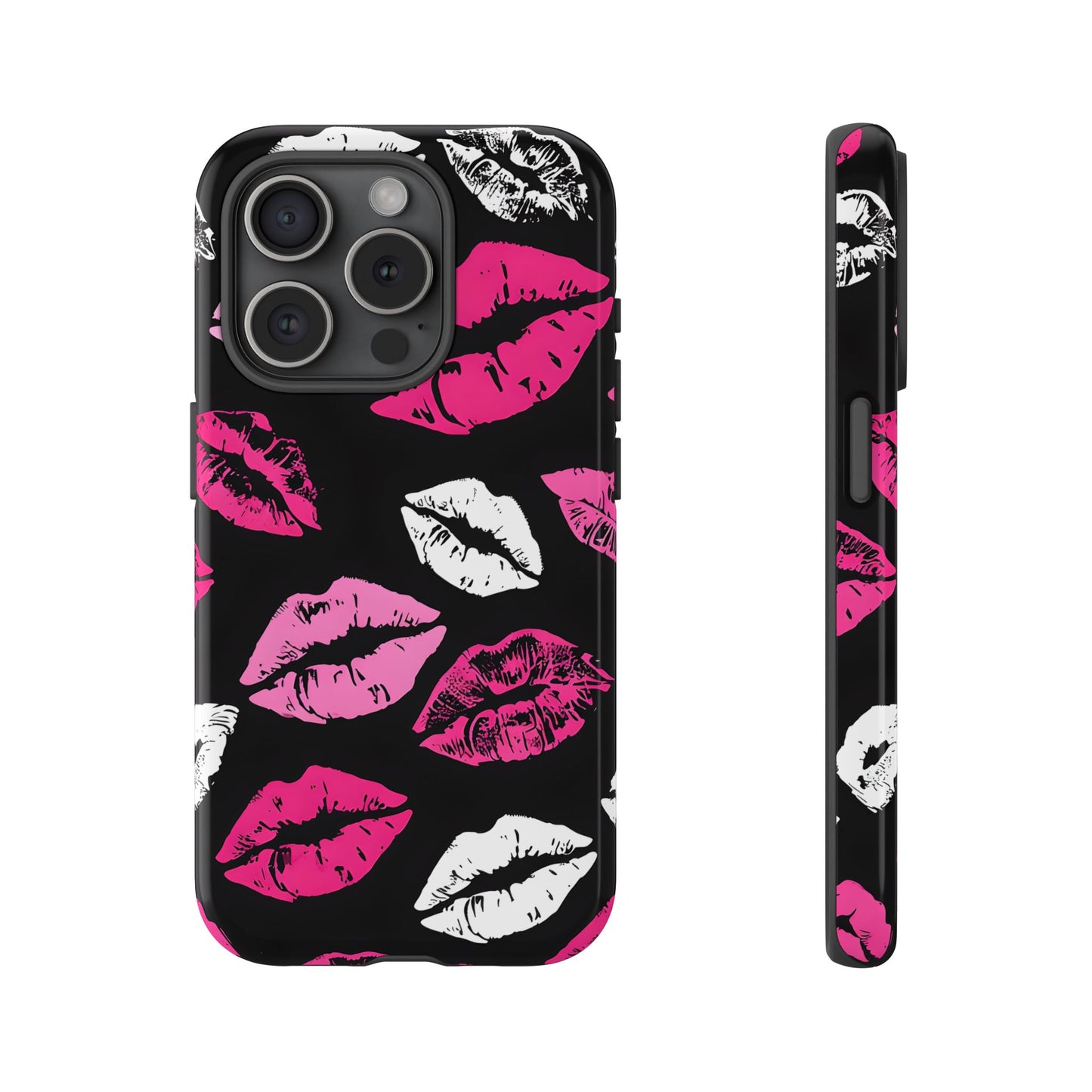 Lips Print iPhone Case - Stylish Tough Phone Cover