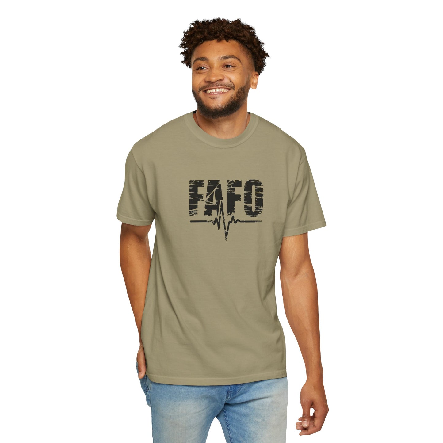 Unisex Garment-Dyed T-Shirt – "FAFO" Graphic Tee for Casual Vibes