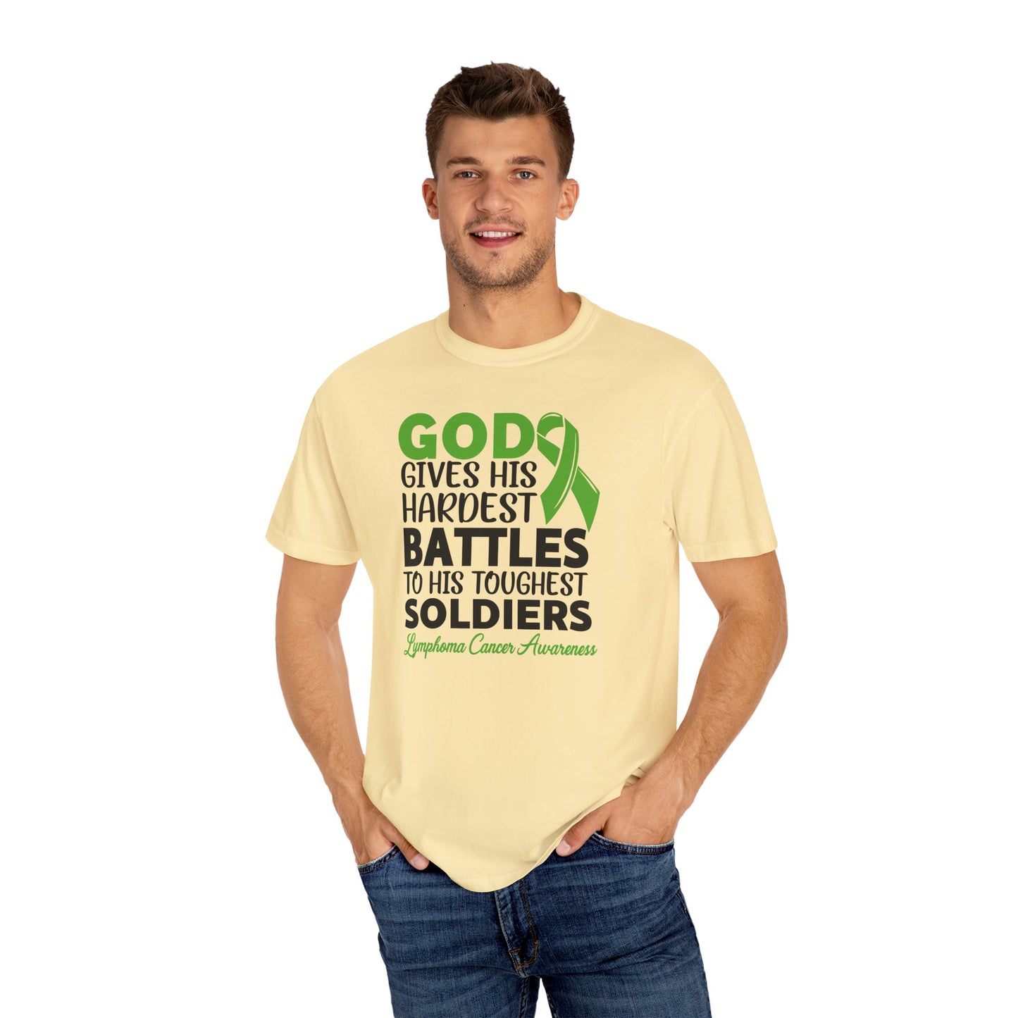 God Gives His Toughest Soldiers T-shirt, Lymphoma Awareness Tee, Unisex Garment-Dyed Shirt, Support Cancer Fighters, Gift for [...]