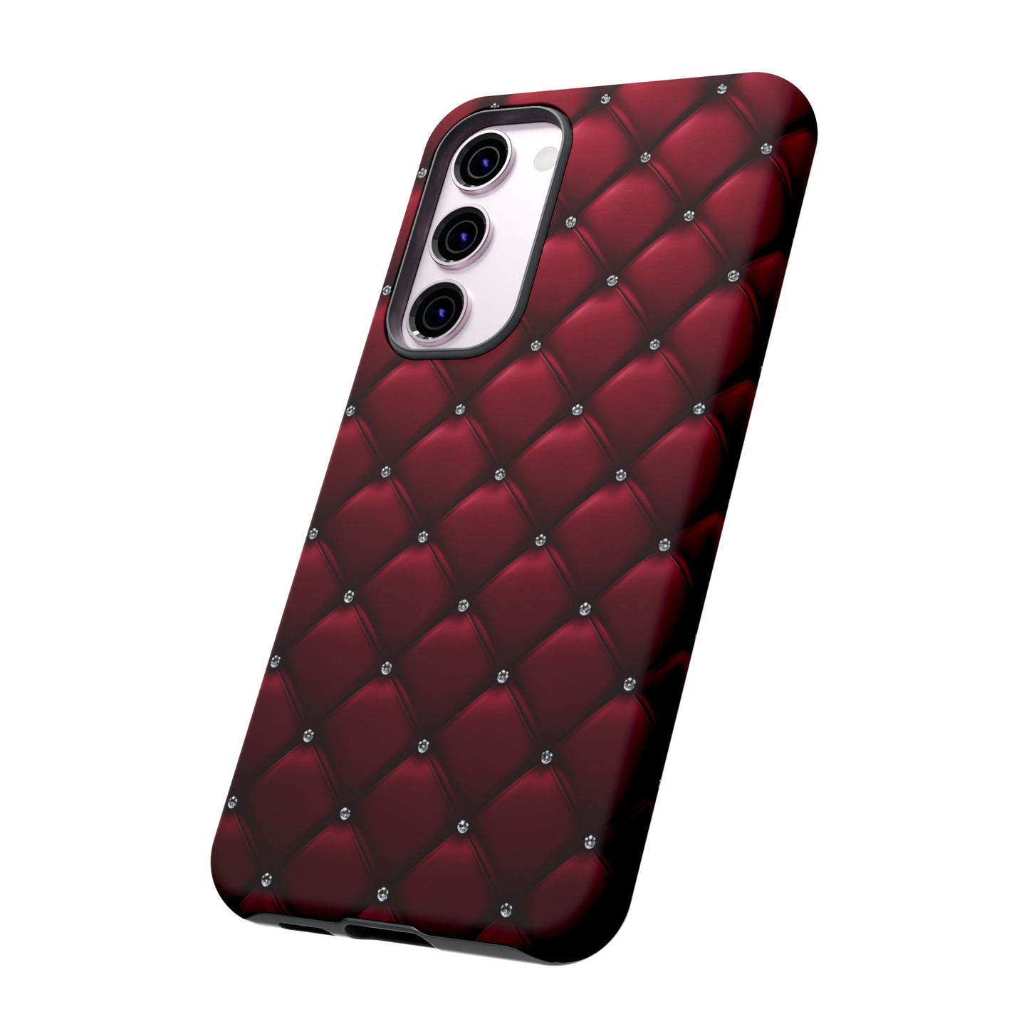 Luxurious Red Leather Phone Case – Stylish Protection for Your Device