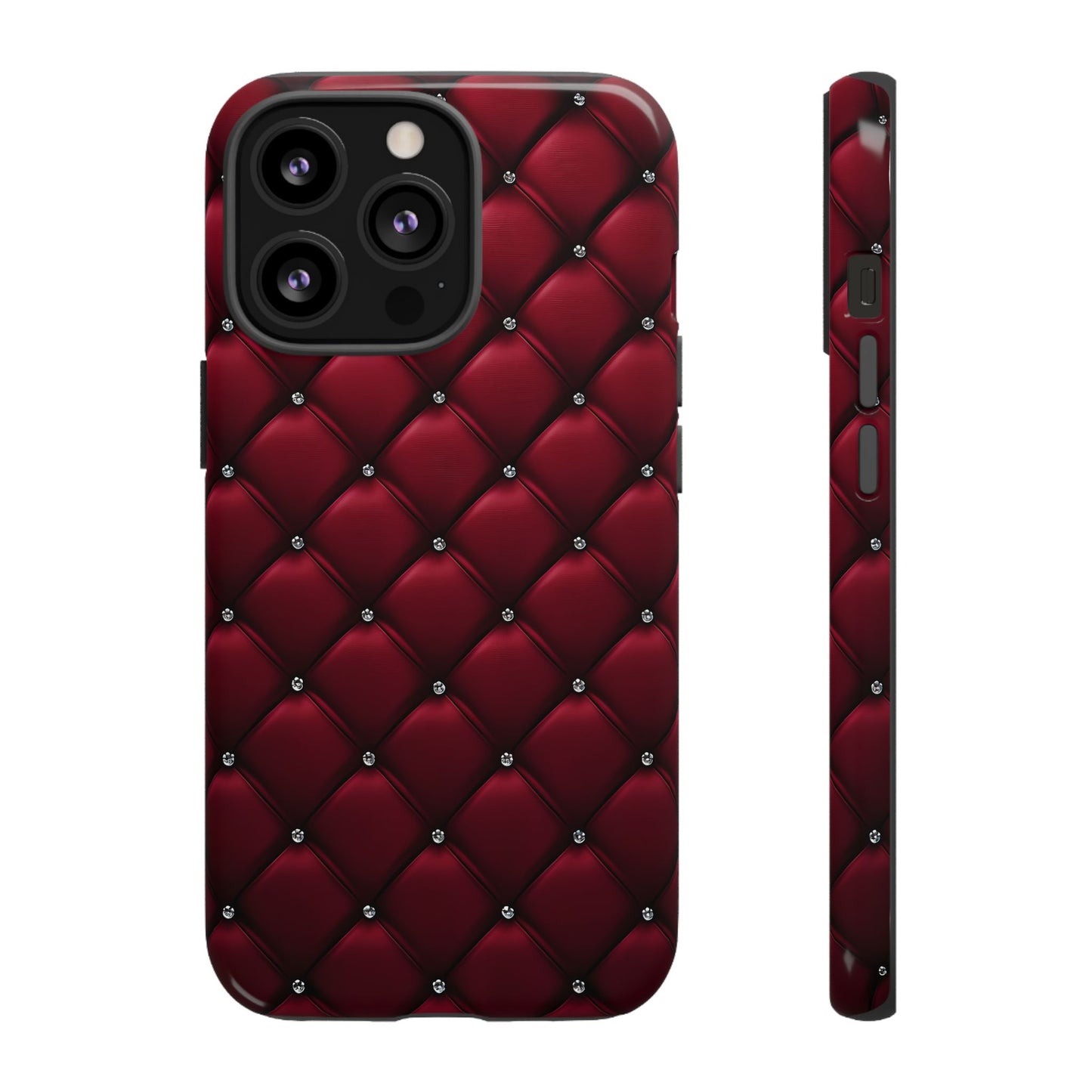 Luxurious Red Leather Phone Case – Stylish Protection for Your Device