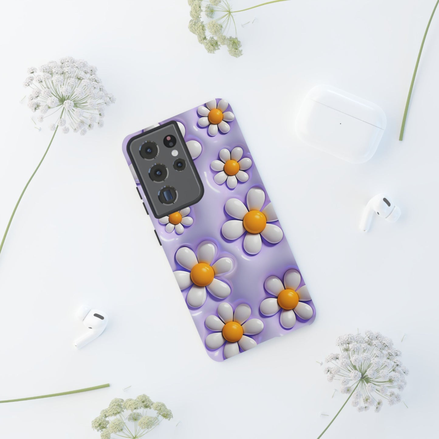 Daisy Floral Phone Case - Tough Cases for Flower Power Vibes