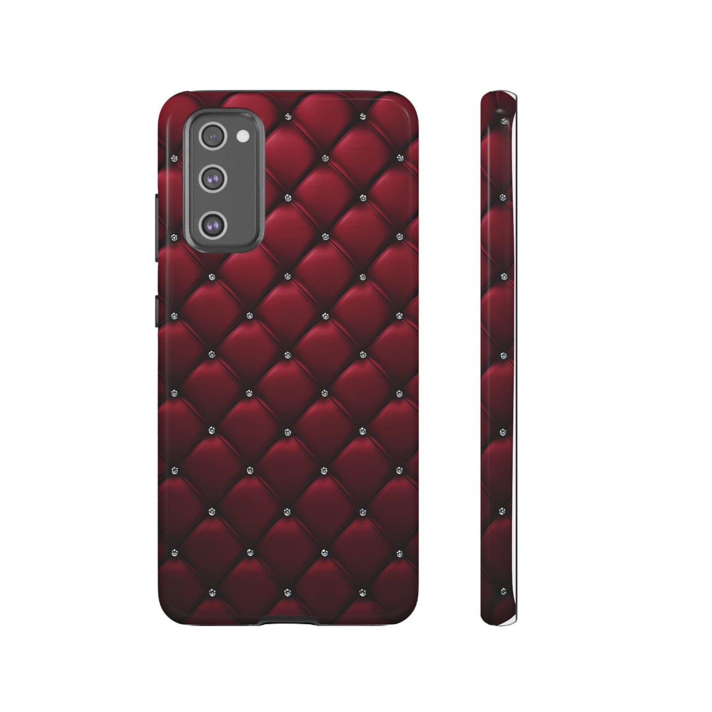 Luxurious Red Leather Phone Case – Stylish Protection for Your Device