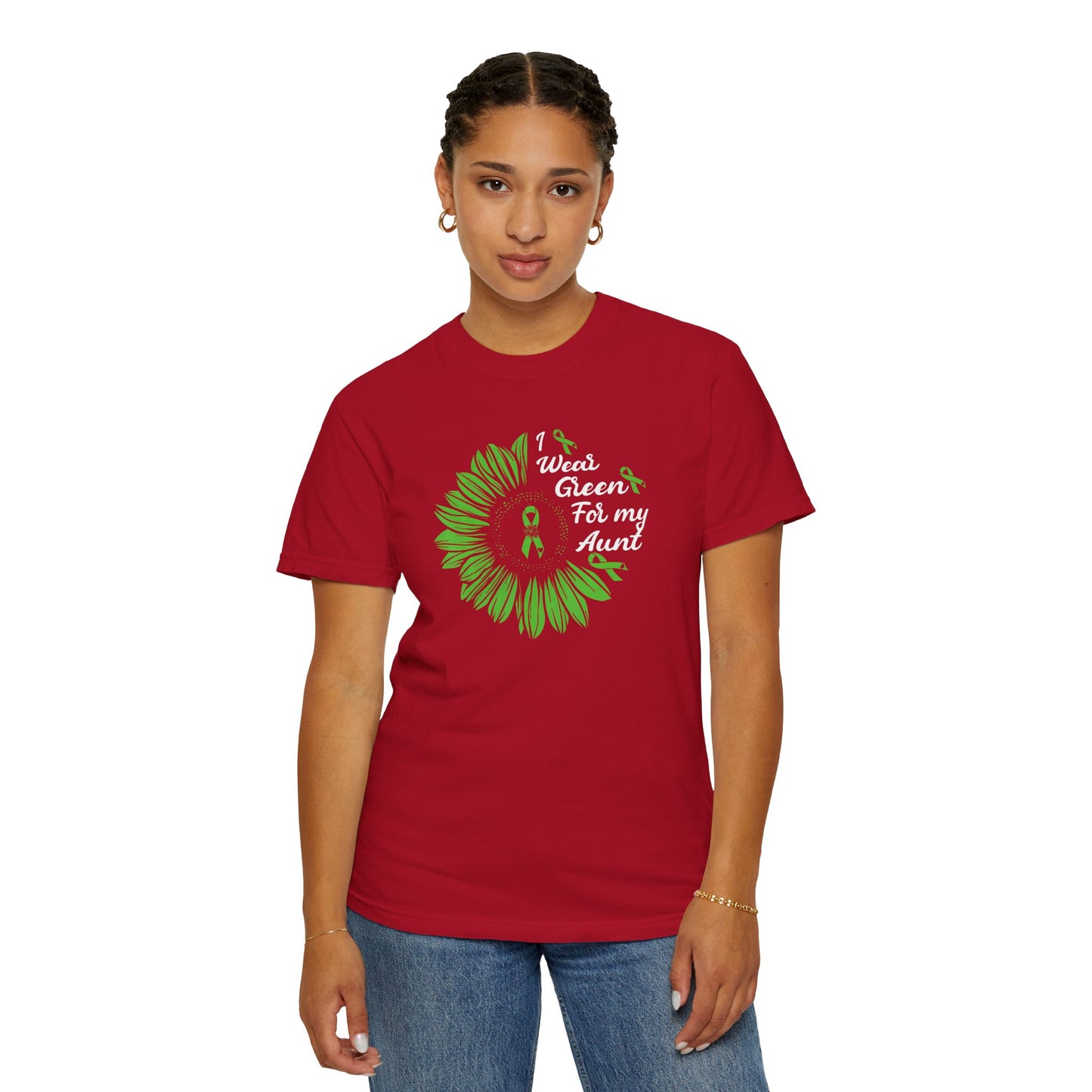 Unisex Garment-Dyed T-shirt for Aunts | I Wore Green For My Aunt | Gifts for Aunts, Family Reunion, Birthday Tee, Unique Aunt Shirt, [...]