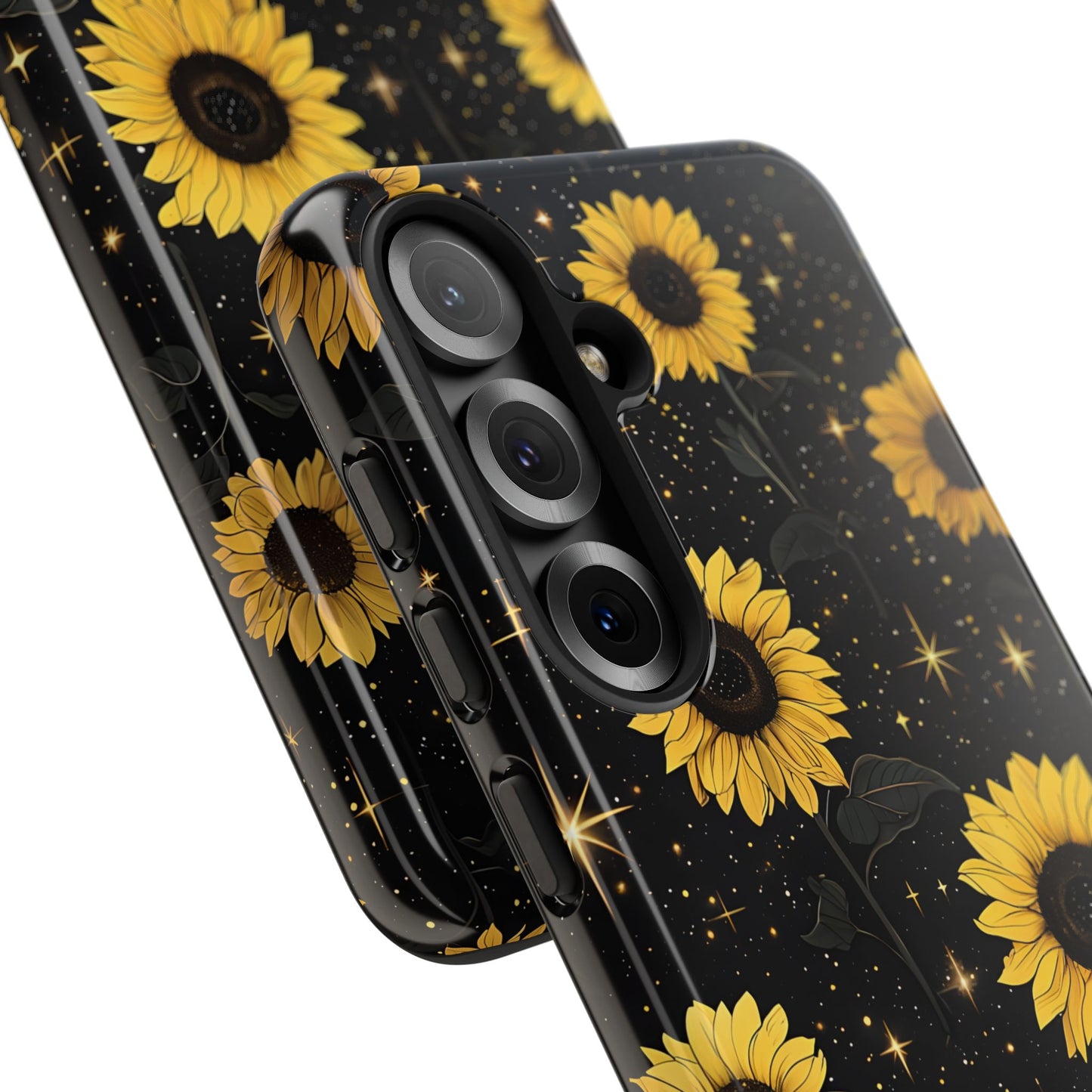 Sunflower Galaxy Tough Case - Durable Phone Cover with Floral Design