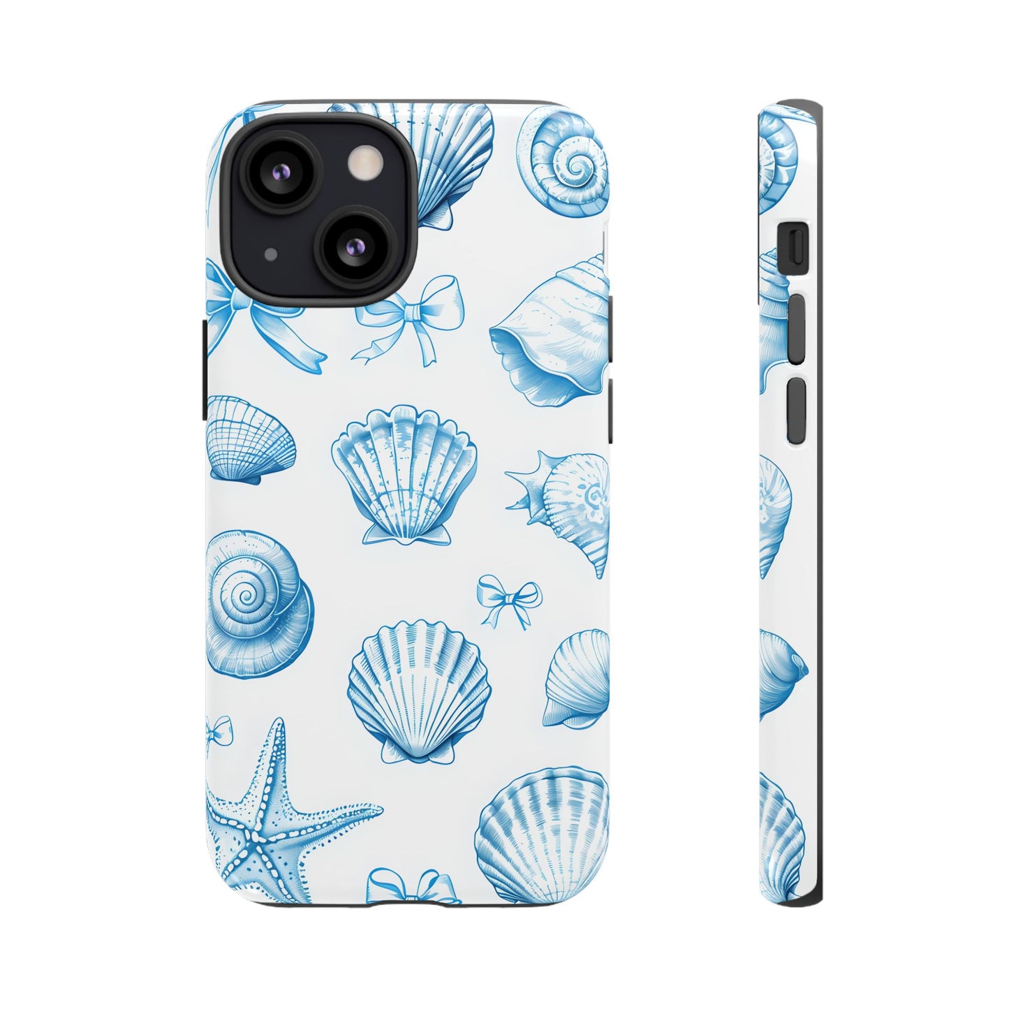 Coquette-Coastal Ocean-Themed Phone Case - Seashell and Starfish Design