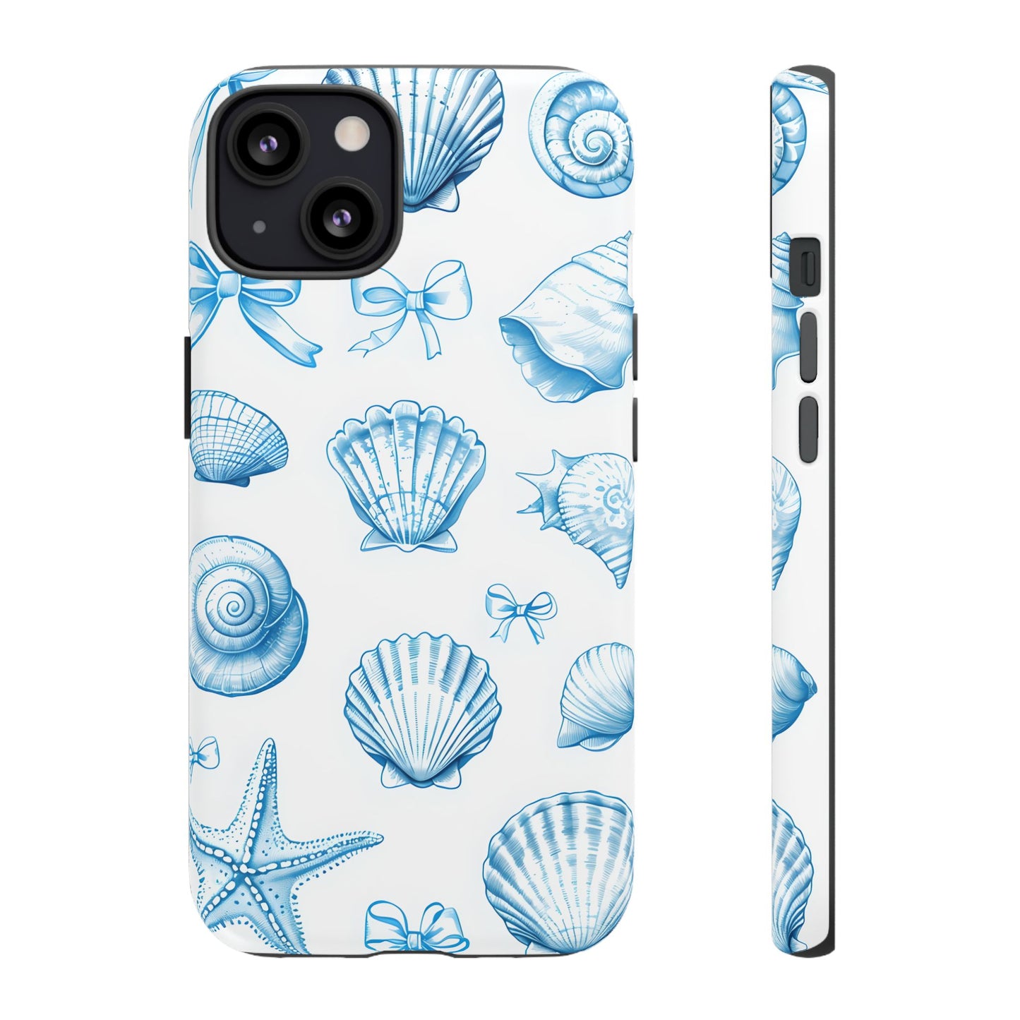 Coquette-Coastal Ocean-Themed Phone Case - Seashell and Starfish Design