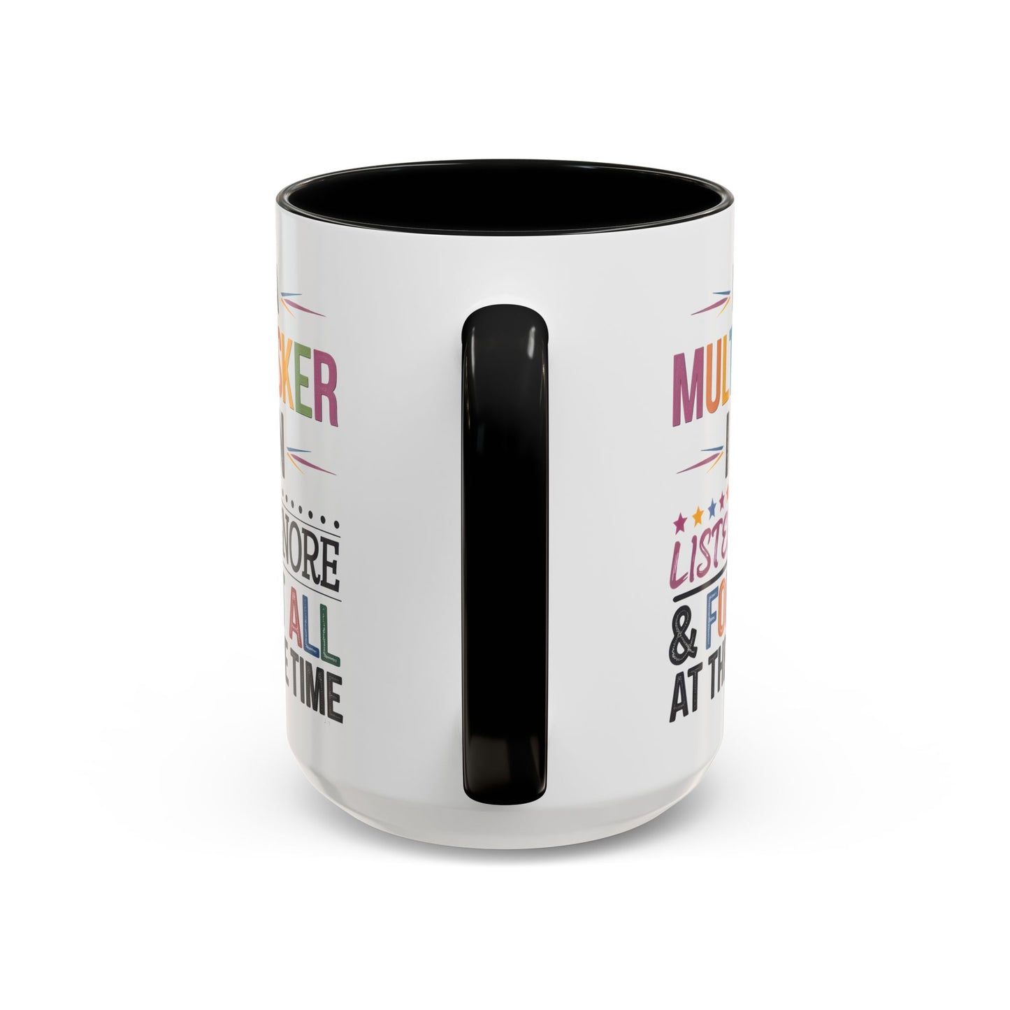 Multitasker Coffee 15oz Mug - Fun Accent Mug for Busy Beverages