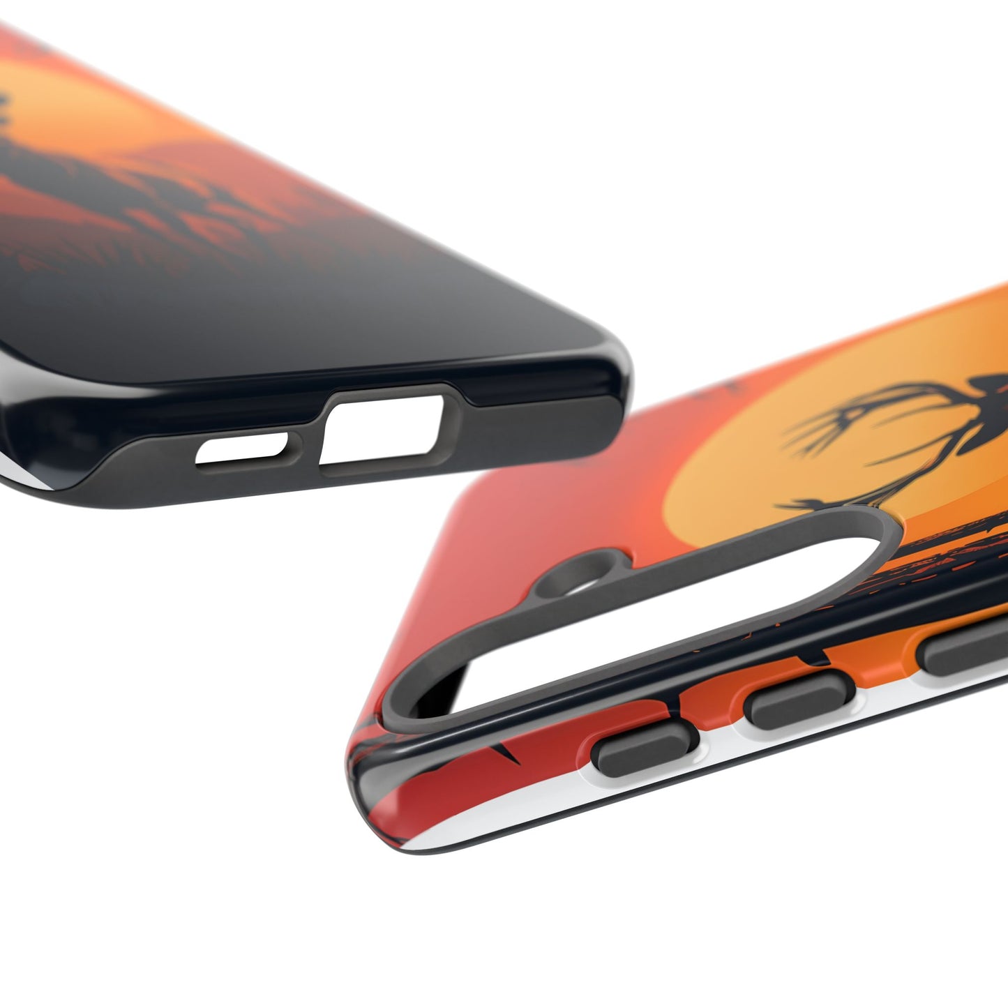 Wildlife Phone Case - Stag and Sunset Design for Nature Lovers