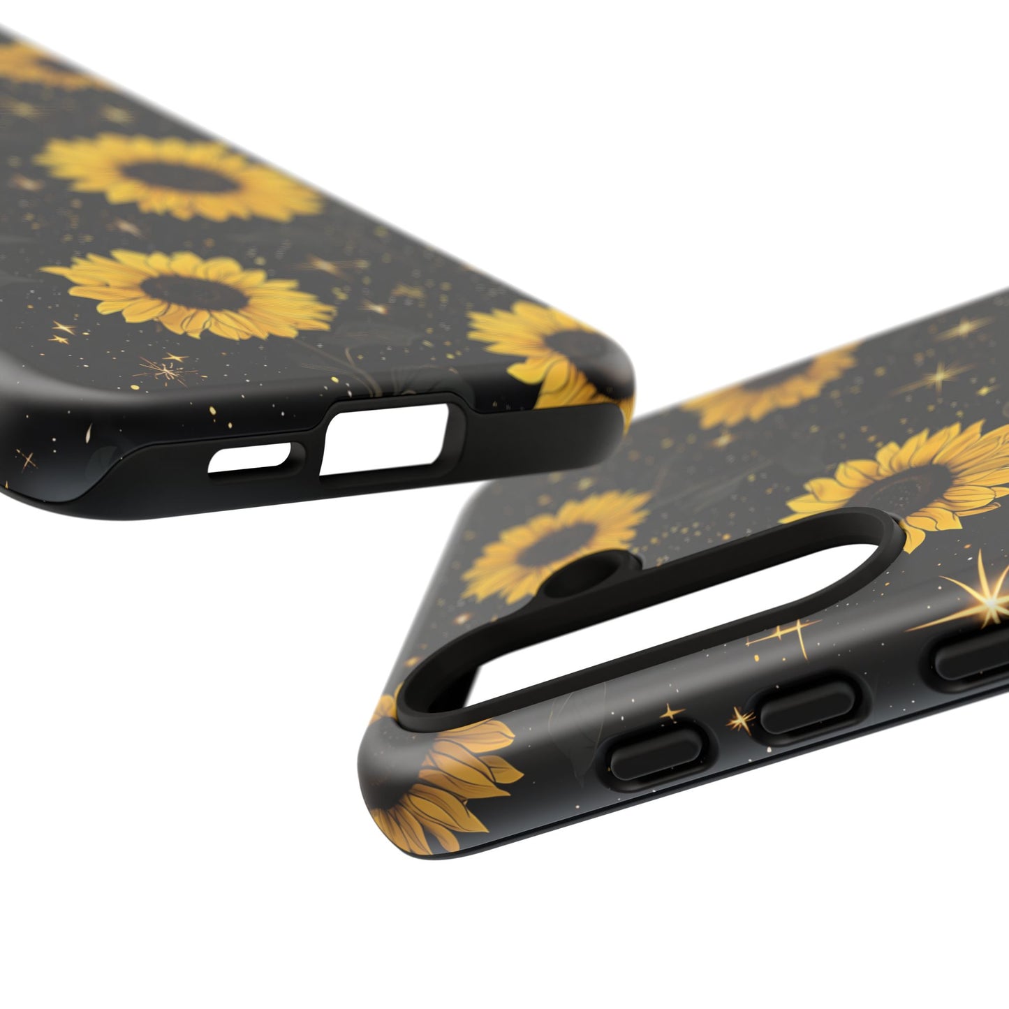 Sunflower Galaxy Tough Case - Durable Phone Cover with Floral Design