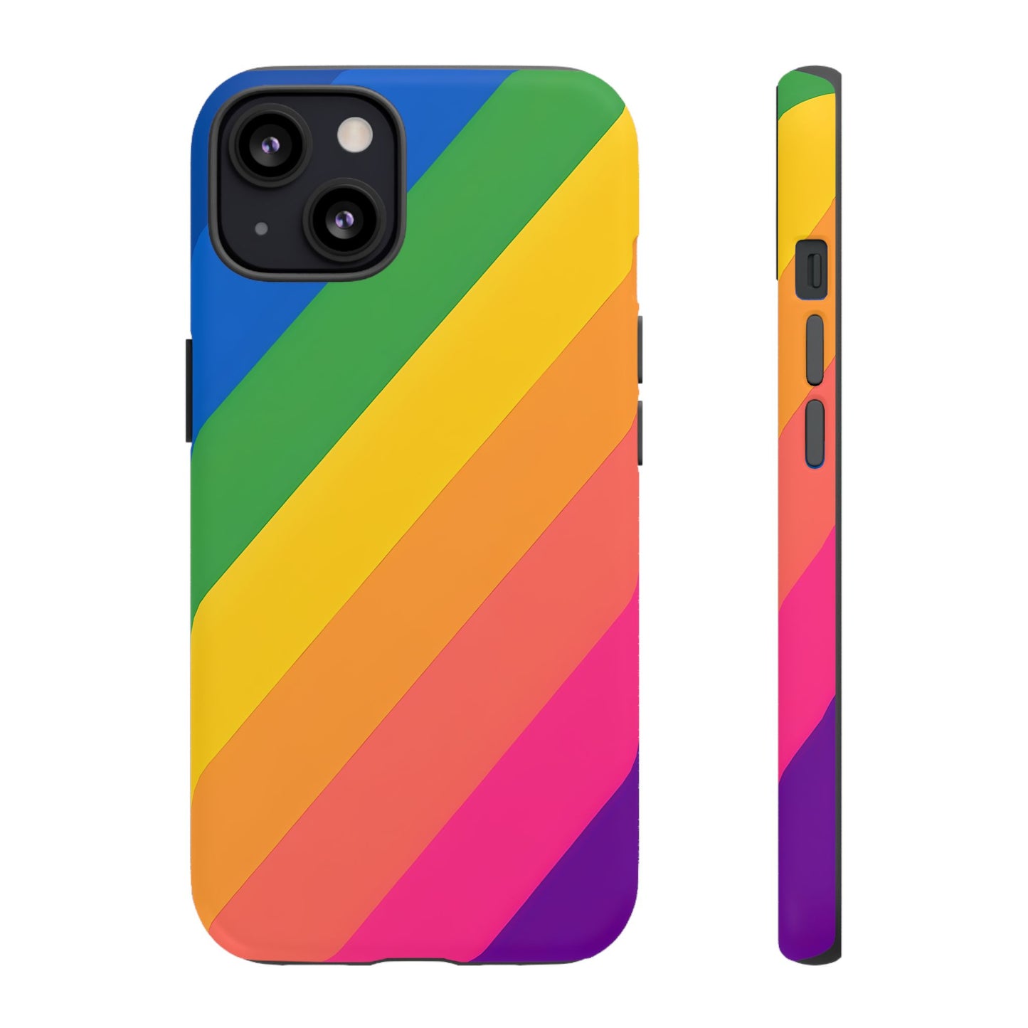 Vibrant Rainbow Phone Case - Tough & Stylish