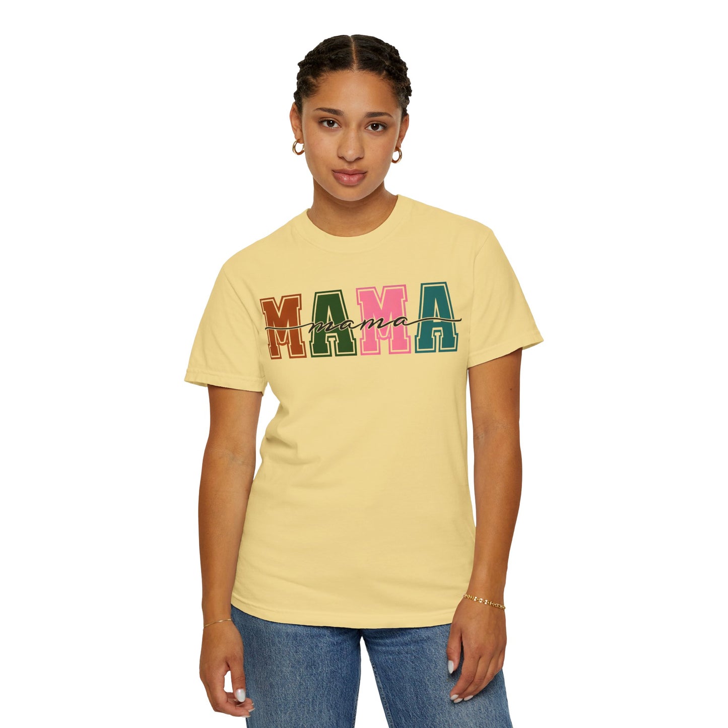 Mama Graphic Unisex Garment-Dyed T-Shirt - Perfect Gift for Moms