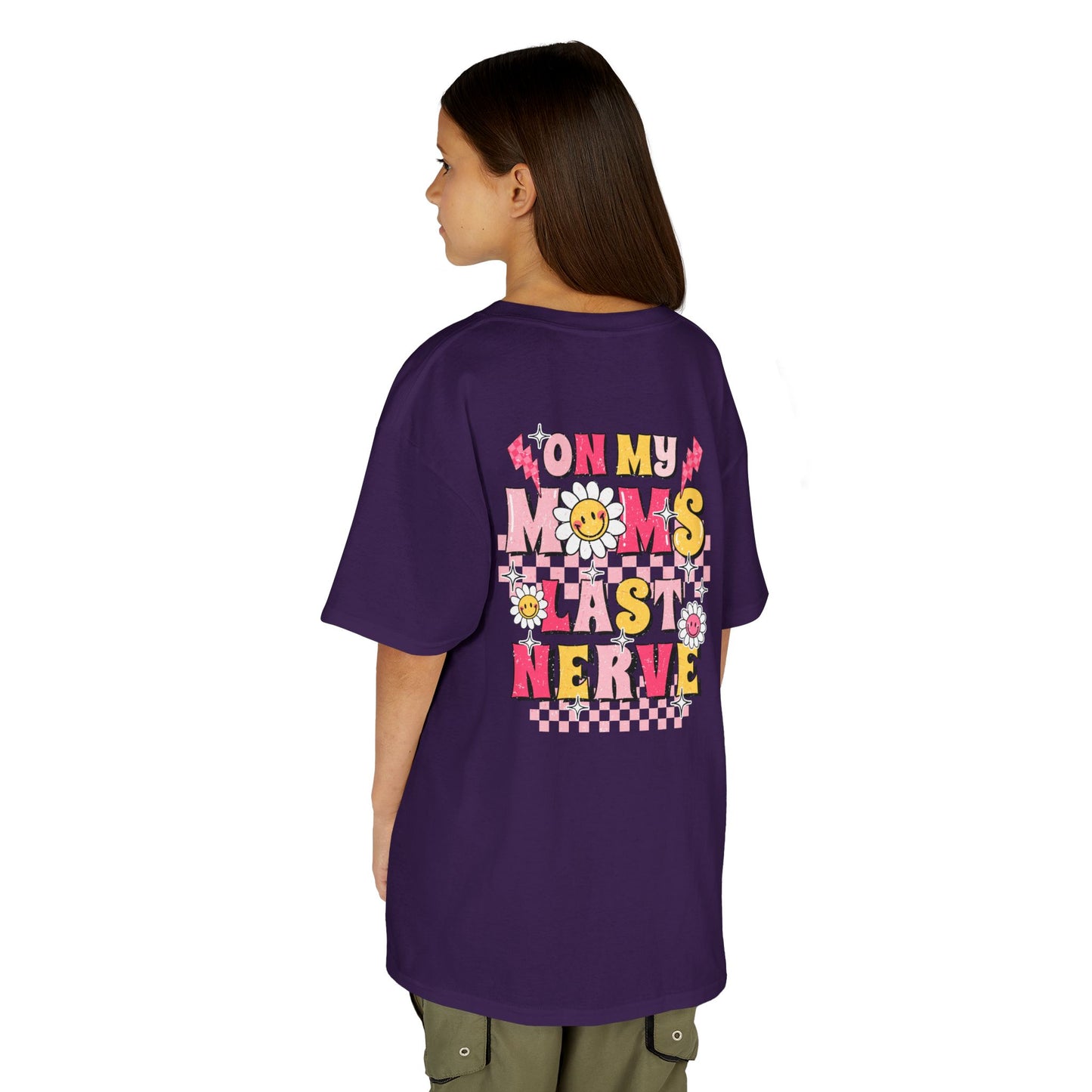 Kids Heavy Cotton™ Tee - 'On My Mom's Last Nerve' Graphic T-Shirt